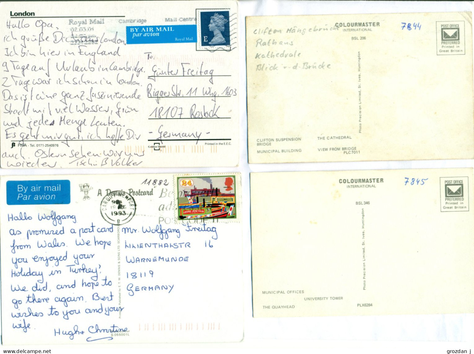 Lots No 2 & 3, 109 modern postcards, England, Wales, Scotland, Gibraltar, Ireland, FREE REGISTERED SHIPPING