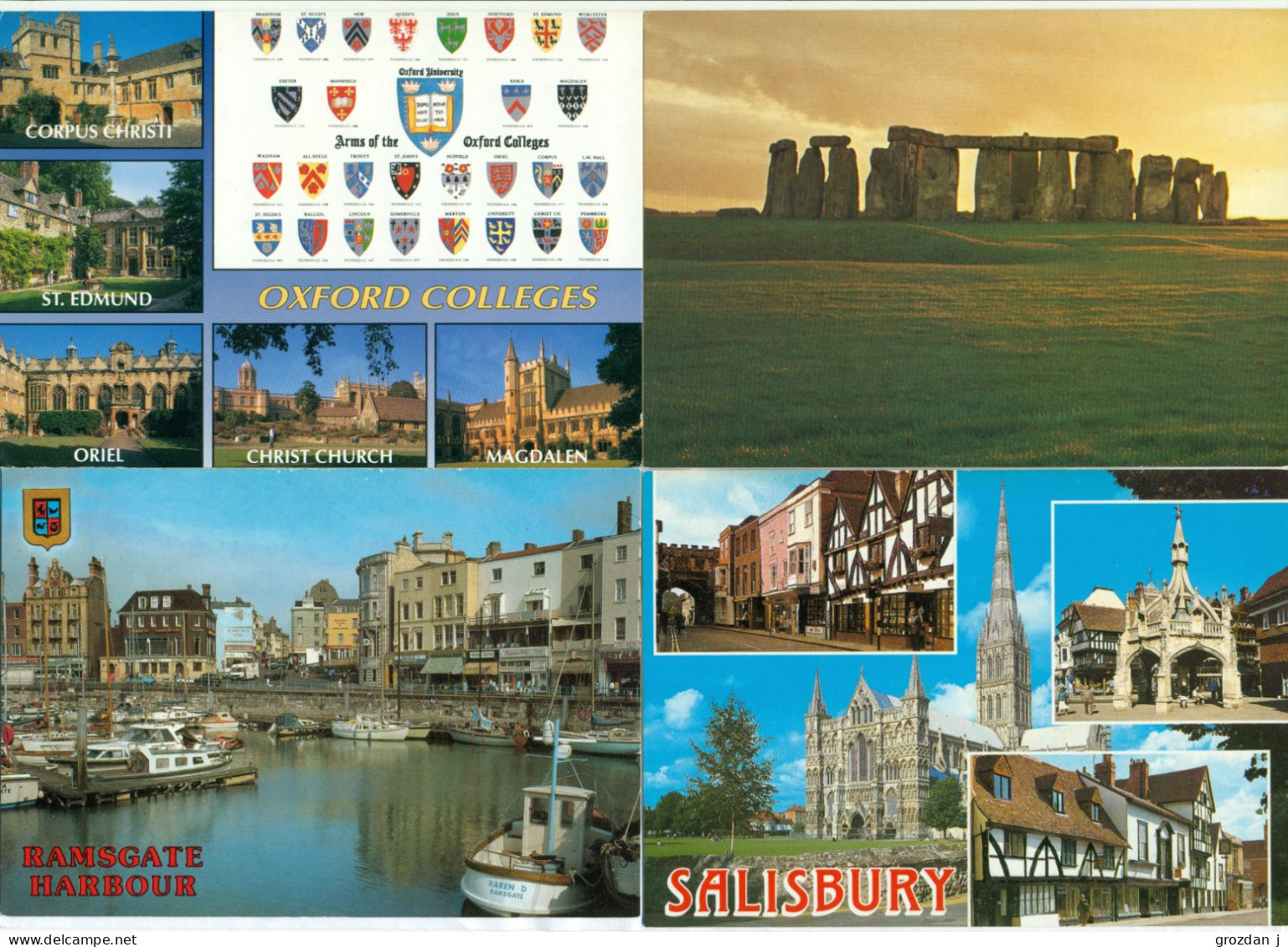 Lots No 2 & 3, 109 modern postcards, England, Wales, Scotland, Gibraltar, Ireland, FREE REGISTERED SHIPPING