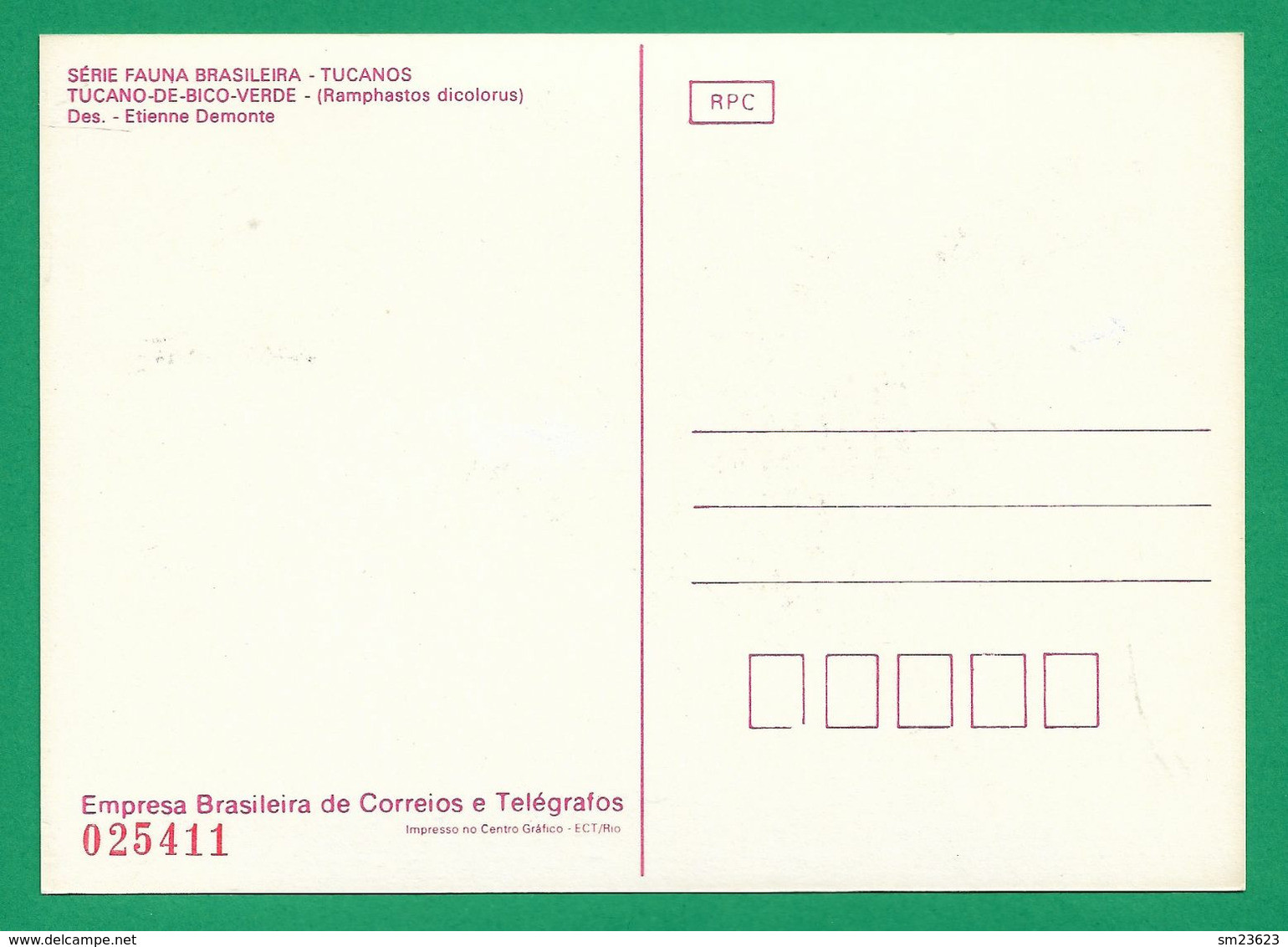 Amerika / Brasilien  1983 , Serie Fauna Brasileira - Tucanos - Maximum Card Nr. 025411 - First Day  21.5.83 - Maximumkarten