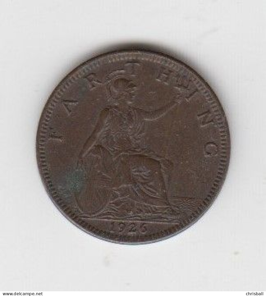 Great Britain 1926 George V, Farthing KM825 - Sonstige & Ohne Zuordnung