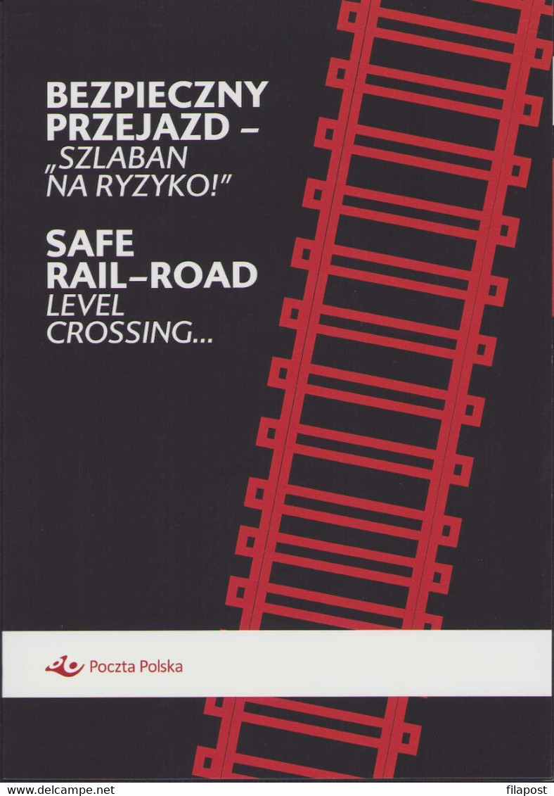 2020 Poland Mini Booklet / Safe Rail - Road Level Crossing, Train, Railway, Transport / With Stamp MNH** - Postzegelboekjes