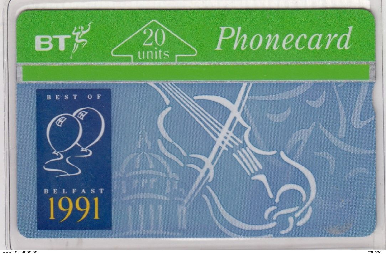 BT 20 Unit  - 'Belfast 1991'  Mint - BT Emissions Commémoratives