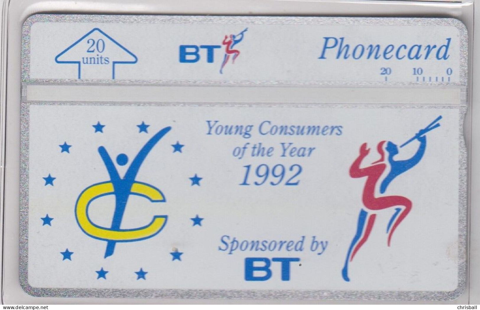 BT 20 Unit  - 'Young Consumers 1992'  Mint - BT Commemorative Issues