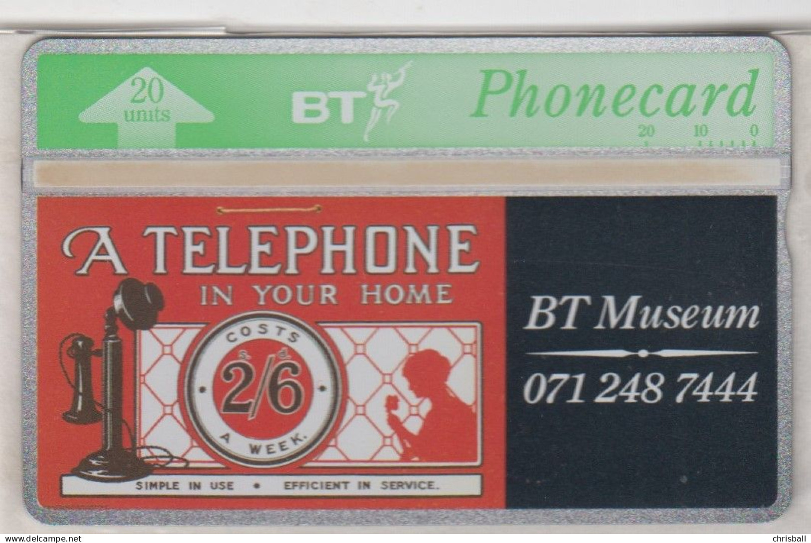 BT 20 Unit  - 'BT Museum'  Mint - BT Emissions Commémoratives