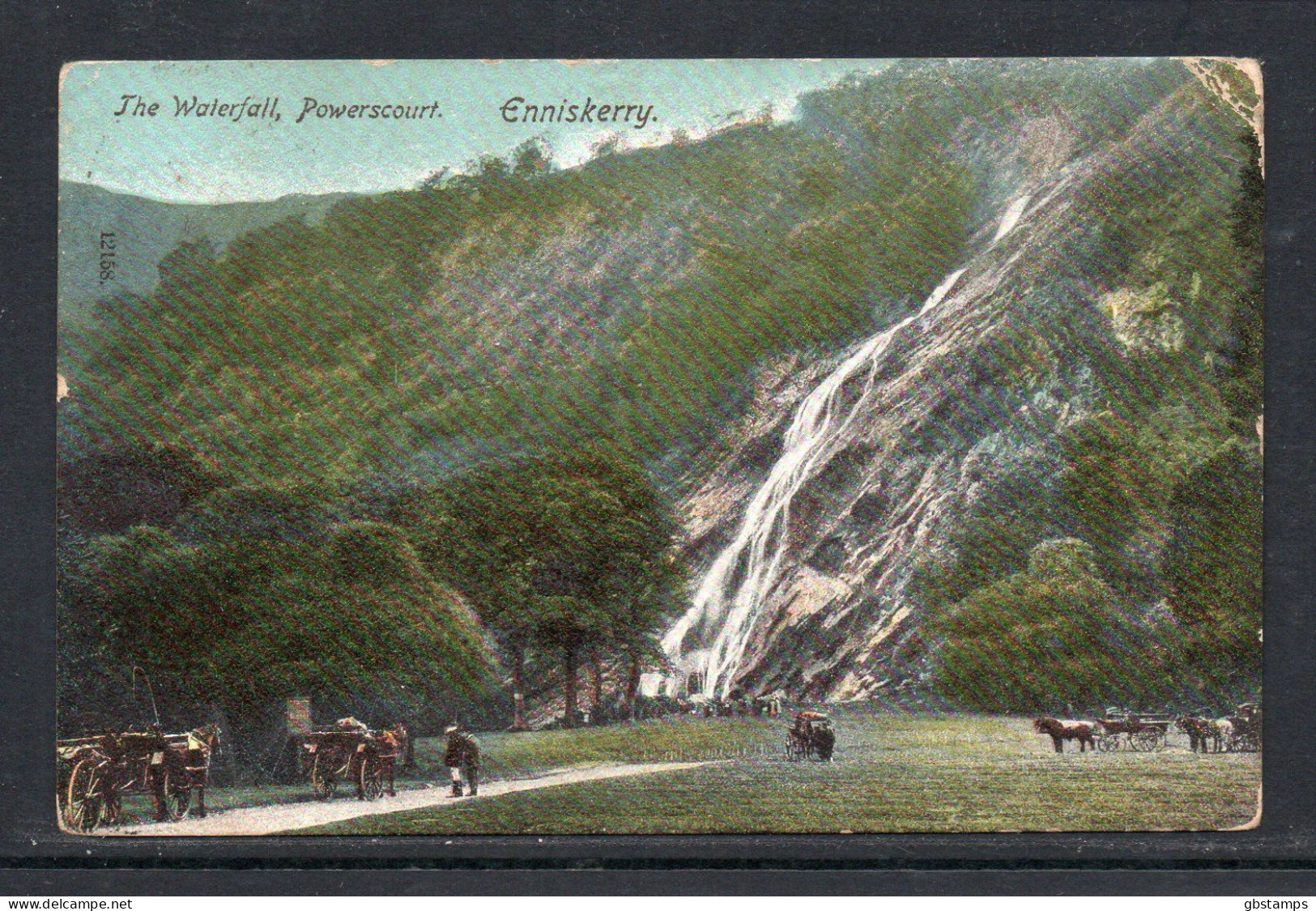 The Waterfall Powerscourt Enniskerry Wicklow 1904 Posted Card As Scanned Post Free(UK) - Wicklow