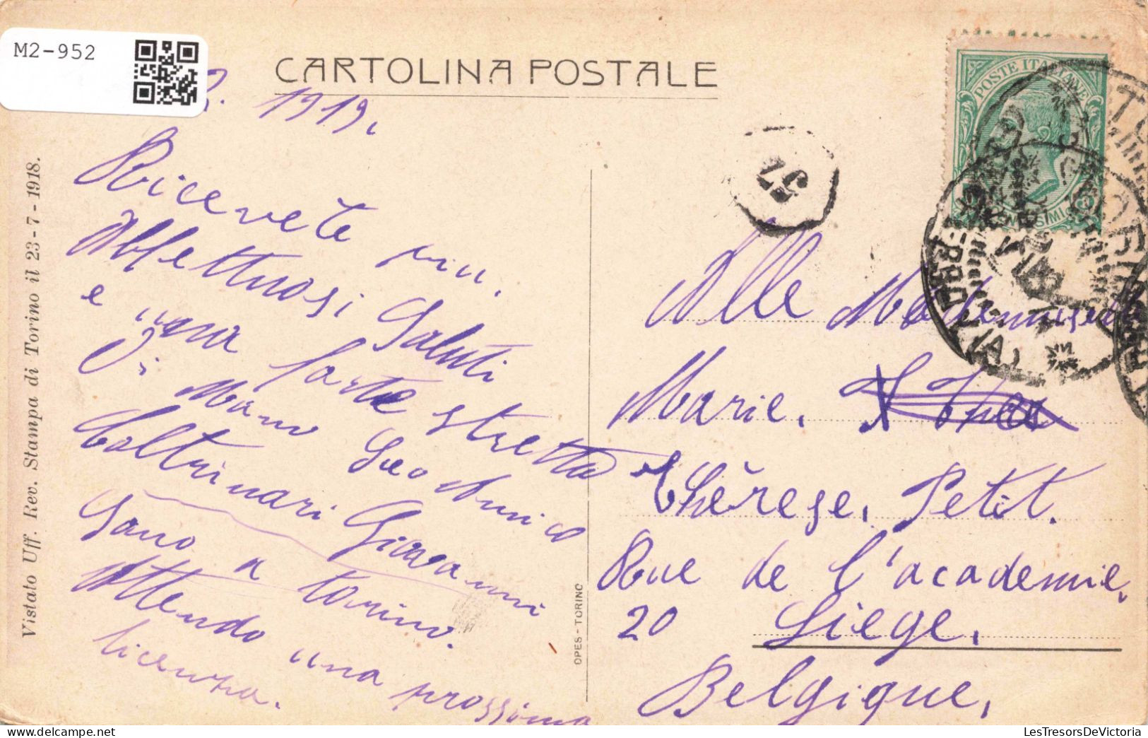 ITALIE - Torino - Ospedale Militaire Di Smistamento Lamarmora - Carte Postale Ancienne - Autres Monuments, édifices