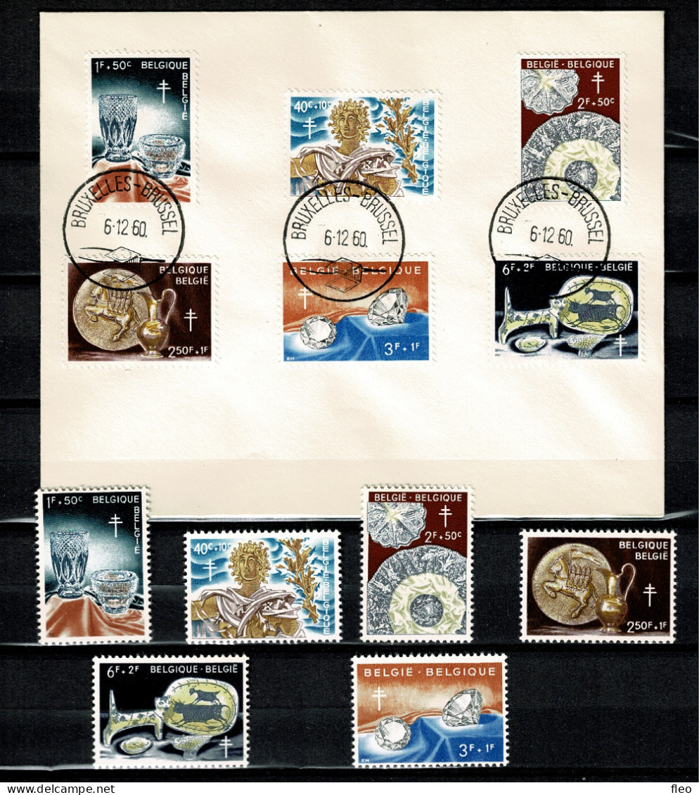 1960 1163/1168 FDC &  Serie**  :  "Antiteringzegels/Antituberculeux" - 1951-1960