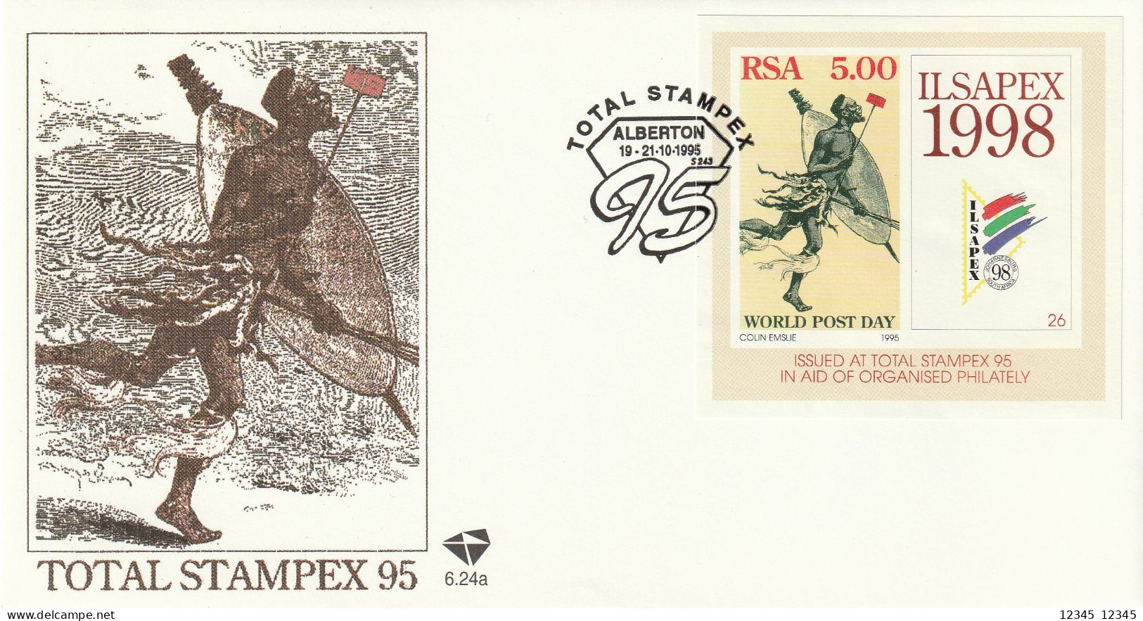 Zuid Afrika 1995, Internationale Briefmarkenausstellung STAMPEX ’95, Alberton. - Briefe U. Dokumente