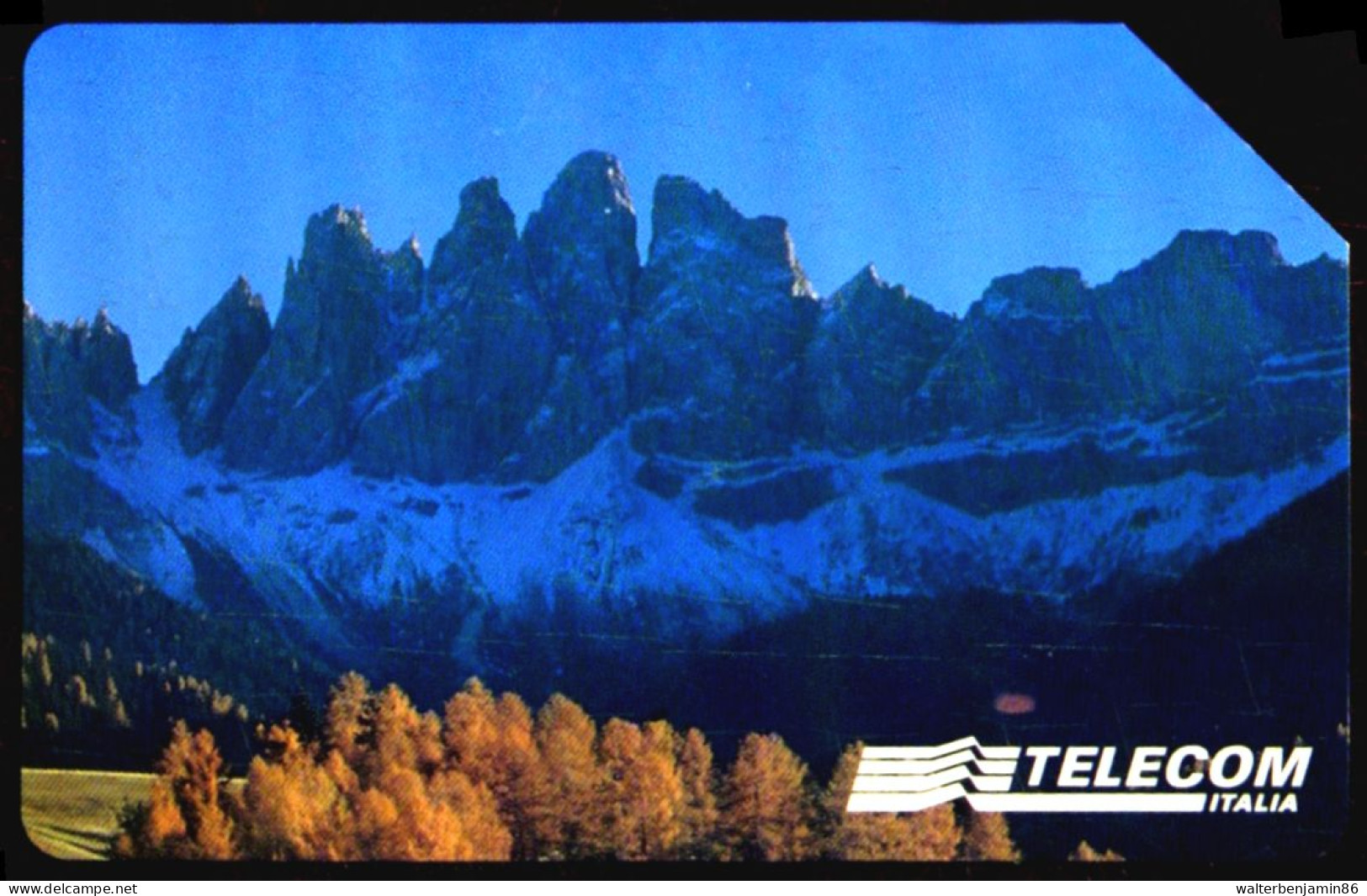 G AA 65 C&C 2729 SCHEDA TELEFONICA USATA DOLOMITI 2/4 VARIANTE MACCHIA - [3] Erreurs & Variétées