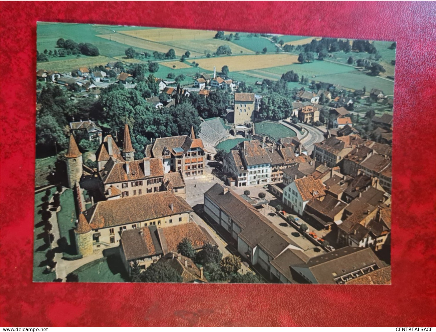 CARTE SUISSE AVENCHES LE CHATEAU ET AMPHITHEATRE - Avenches