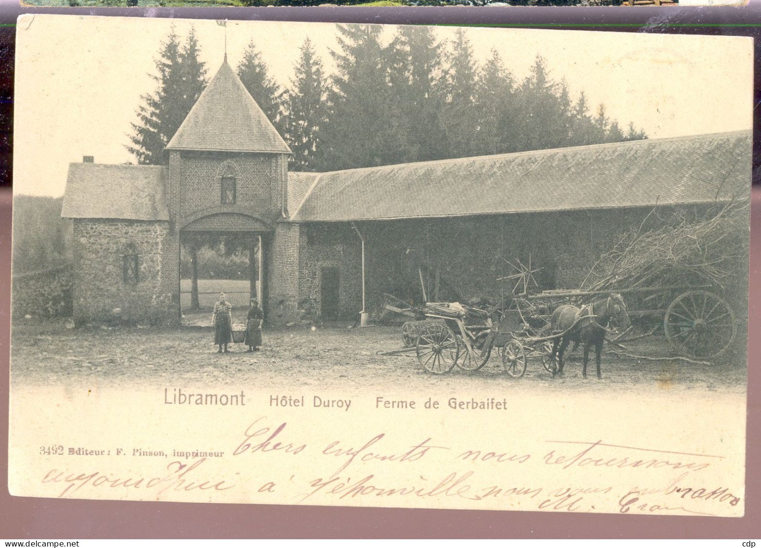 Cpa Libramont  Ferme  Attelage  1903 - Libramont-Chevigny