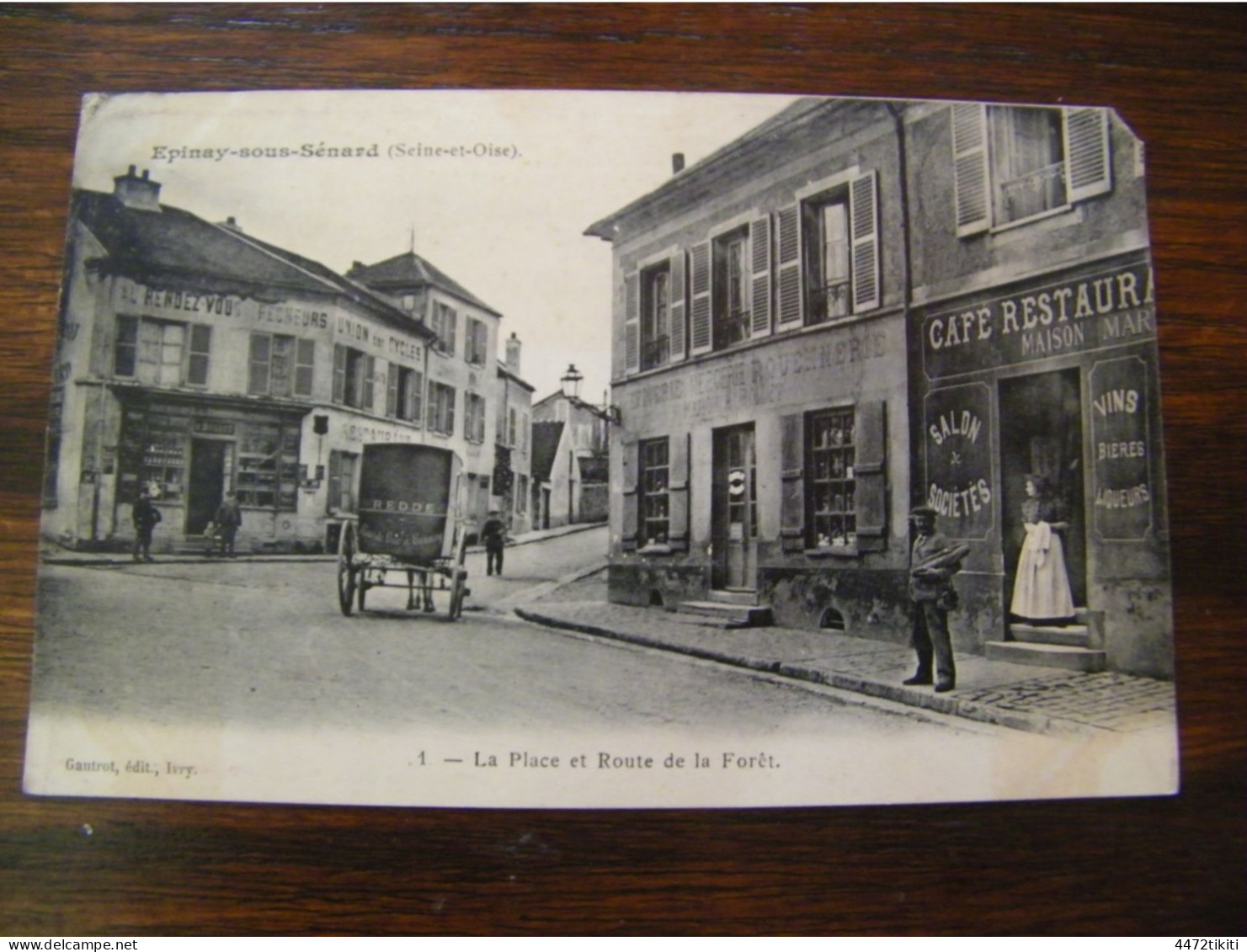 CPA - Epinay Sous Sénart (91) - Place Et Rue De La Forêt - Attelage Livraison Redde - Hôtel Buguet - 1904 - SUP (HO 37) - Epinay Sous Senart