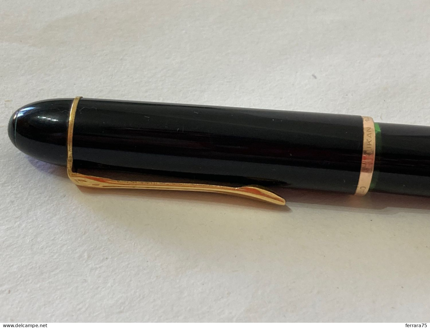 penna stilografica Vintage "Pelikan 140" - Black-14K Gold -Germany 1950- con difetto