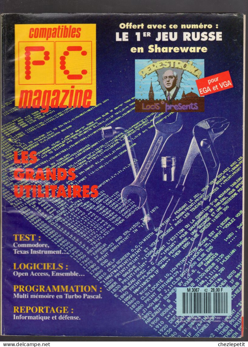 COMPATIBLES PC MAGAZINE N°42 1991 Ancienne Revue Informatique - Informatik