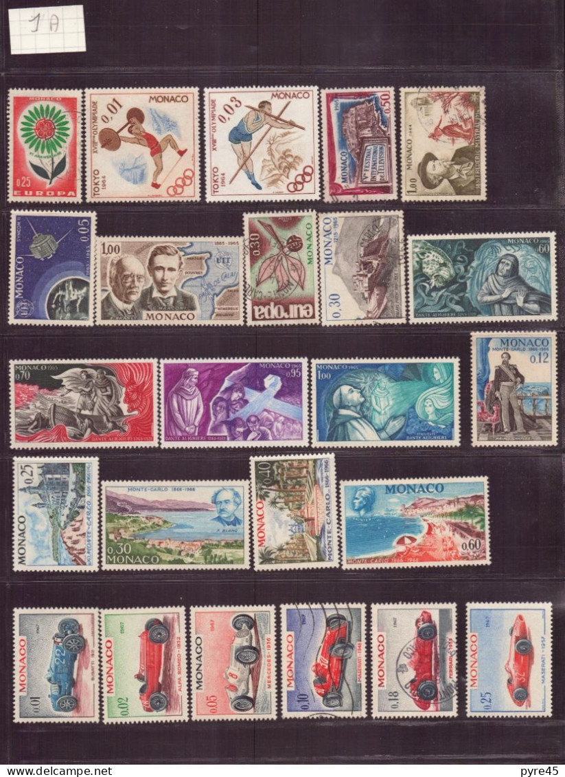 Monaco, 1964/1970, Lot De 46 TP Neufs Et Oblitérés - Autres & Non Classés