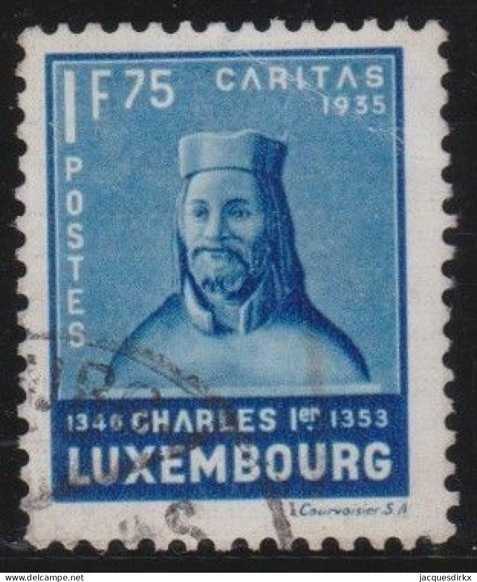 Luxembourg    .   Y&T     .    281       .   O      .     Oblitéré - 1926-39 Charlotte De Perfíl Derecho