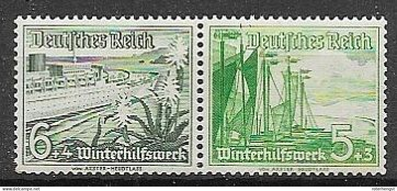 Reich From Booklet Panes 1,60 Euros Mnh ** 1937 - Carnets