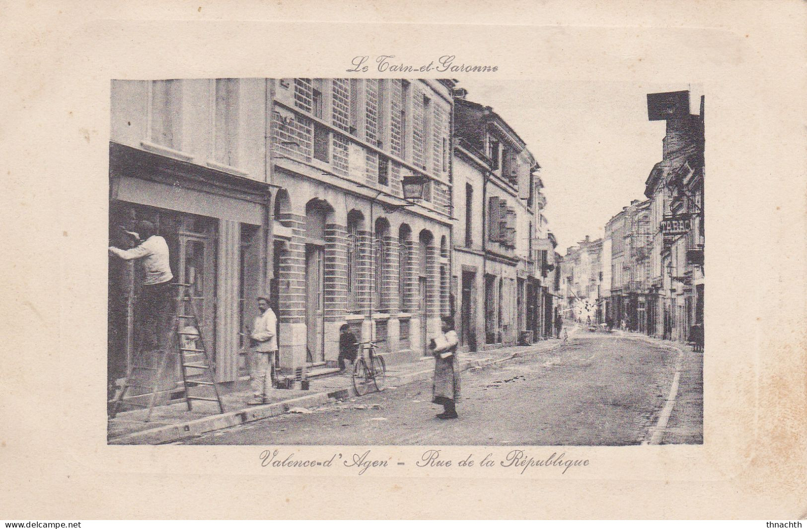 VALENCE D ' AGEN (TARN ET GARONNE) RUE DE LA REPUBLIQUE - Valence