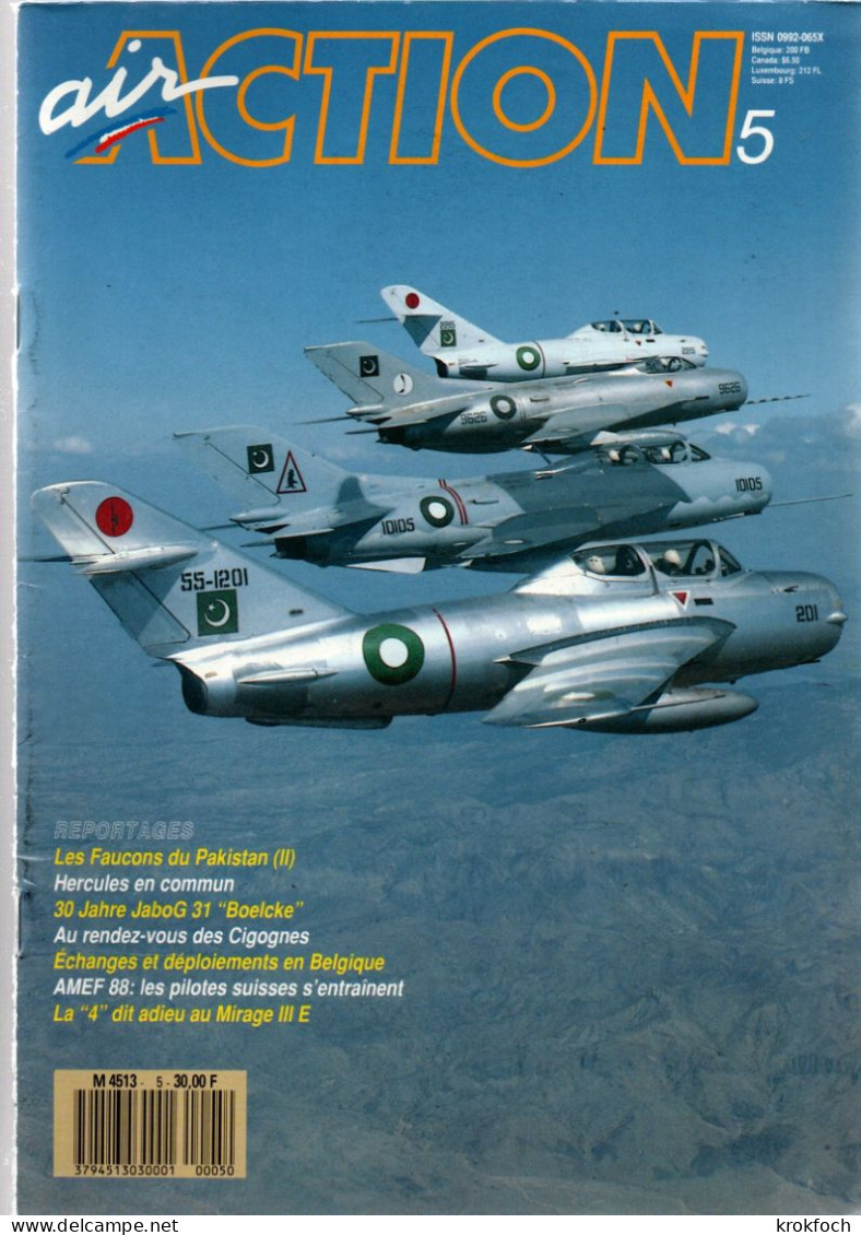 Air Action - 21 N° 1988-90 - Beau Magazine 66 P Aviation Militaire - N°1 à 24 Moins 15-18-20 - Guerre Golfe Air Force - Francés