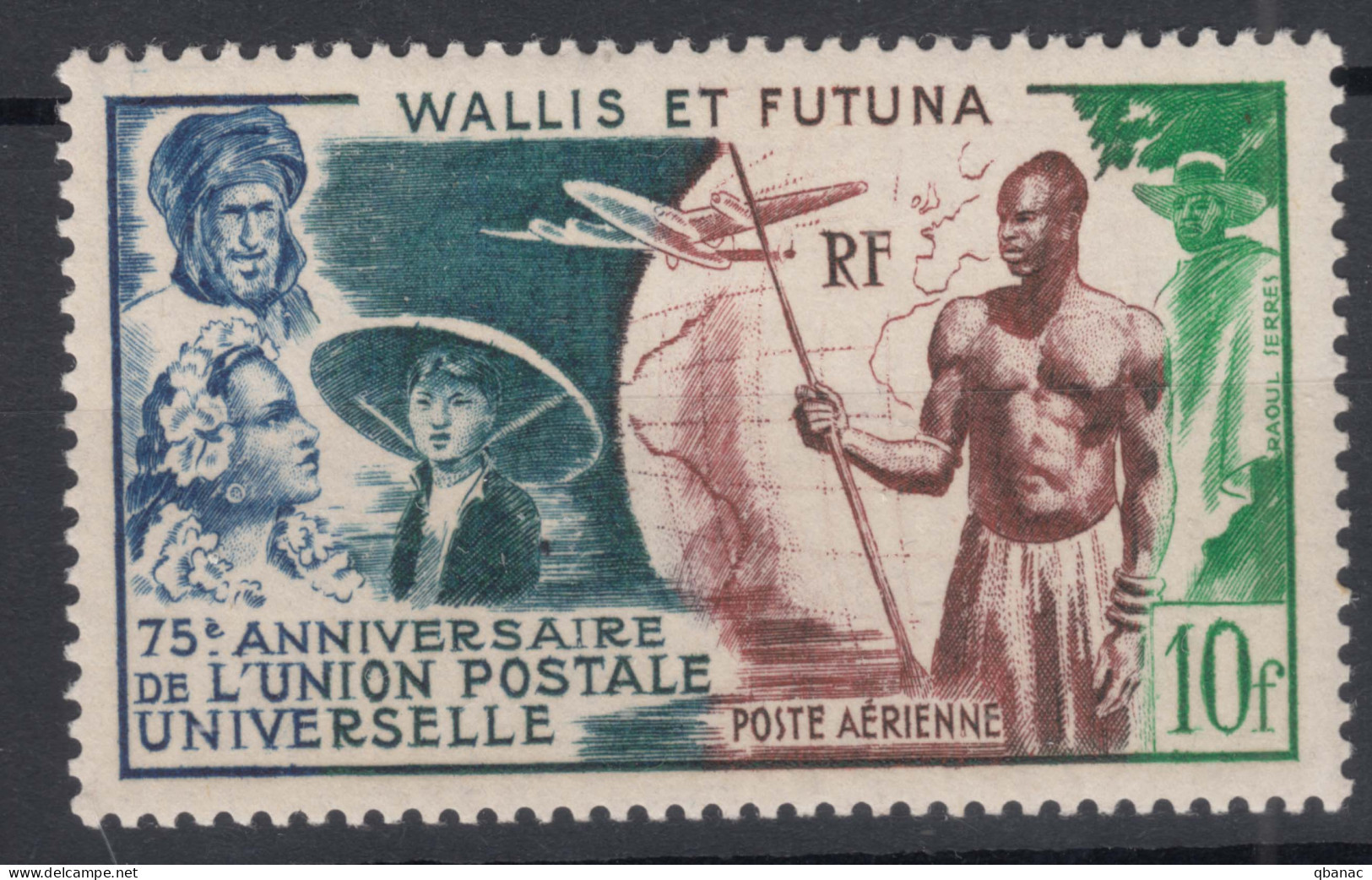 Wallis And Futuna 1949 UPU Mi#176 Mint Hinged - Nuovi