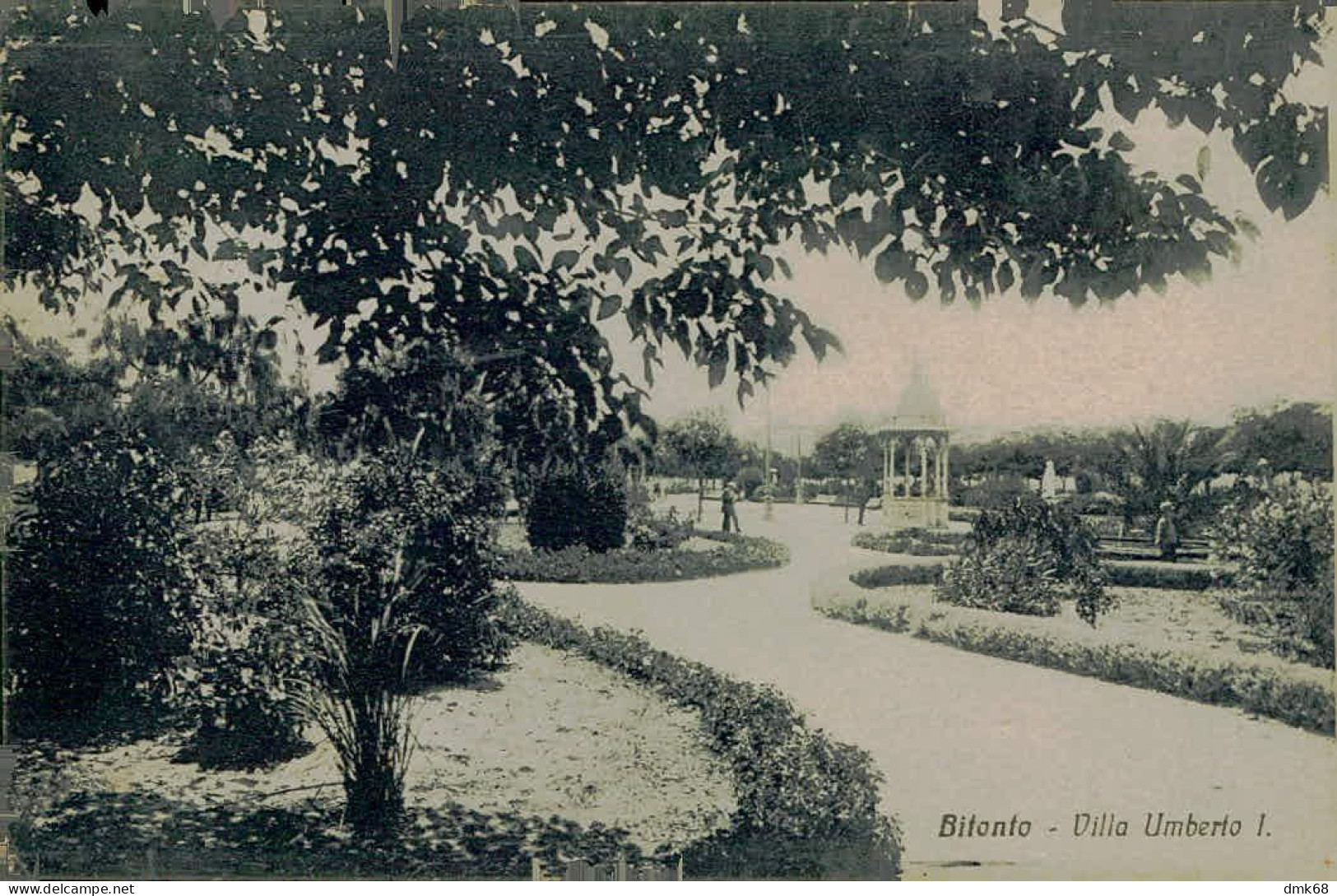 BITONTO - VILLA COMUNALE - EDIZIONE CUZZI - SPEDITA 1923 (17270) - Bitonto