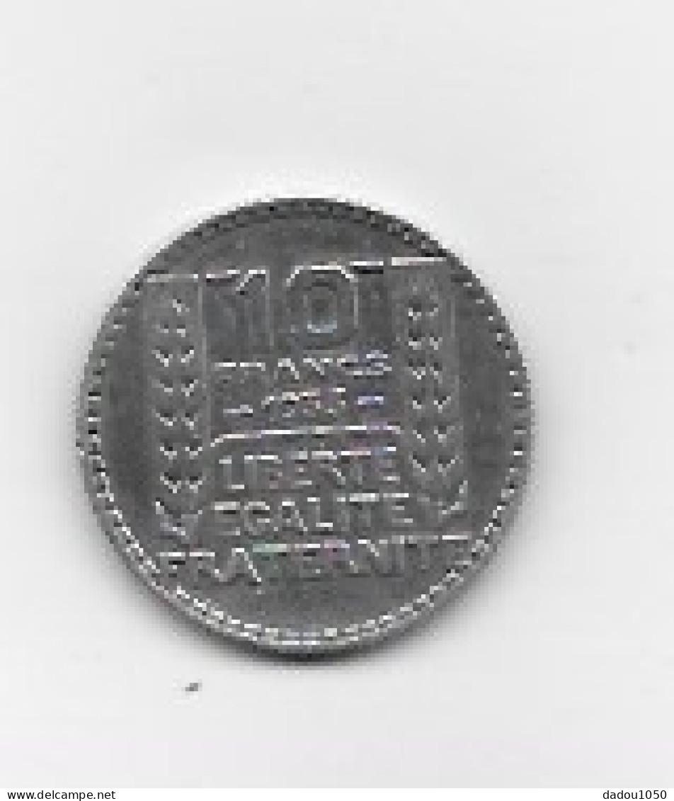 10 FRANCS Type Turin Argent 1933 - 10 Francs