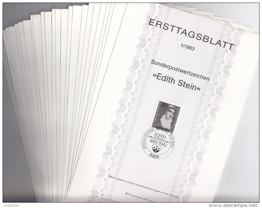 BRD ETB Jahrgang 1983, 25 Ersttagsblätter, Komplett - Autres & Non Classés