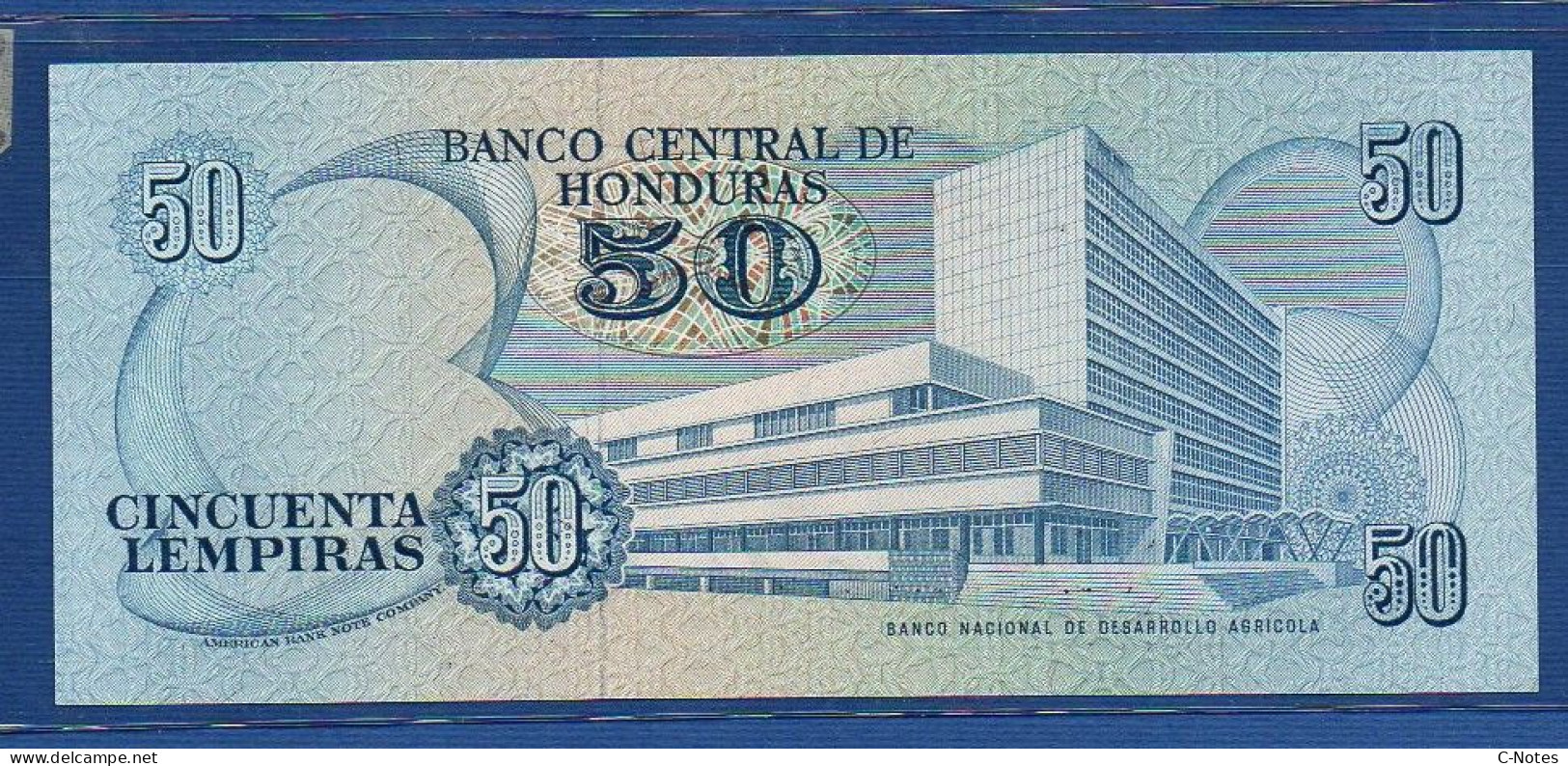 HONDURAS - P. 66c – 50 Lempiras 13.12.1990 UNC, S/n K136874 - Honduras