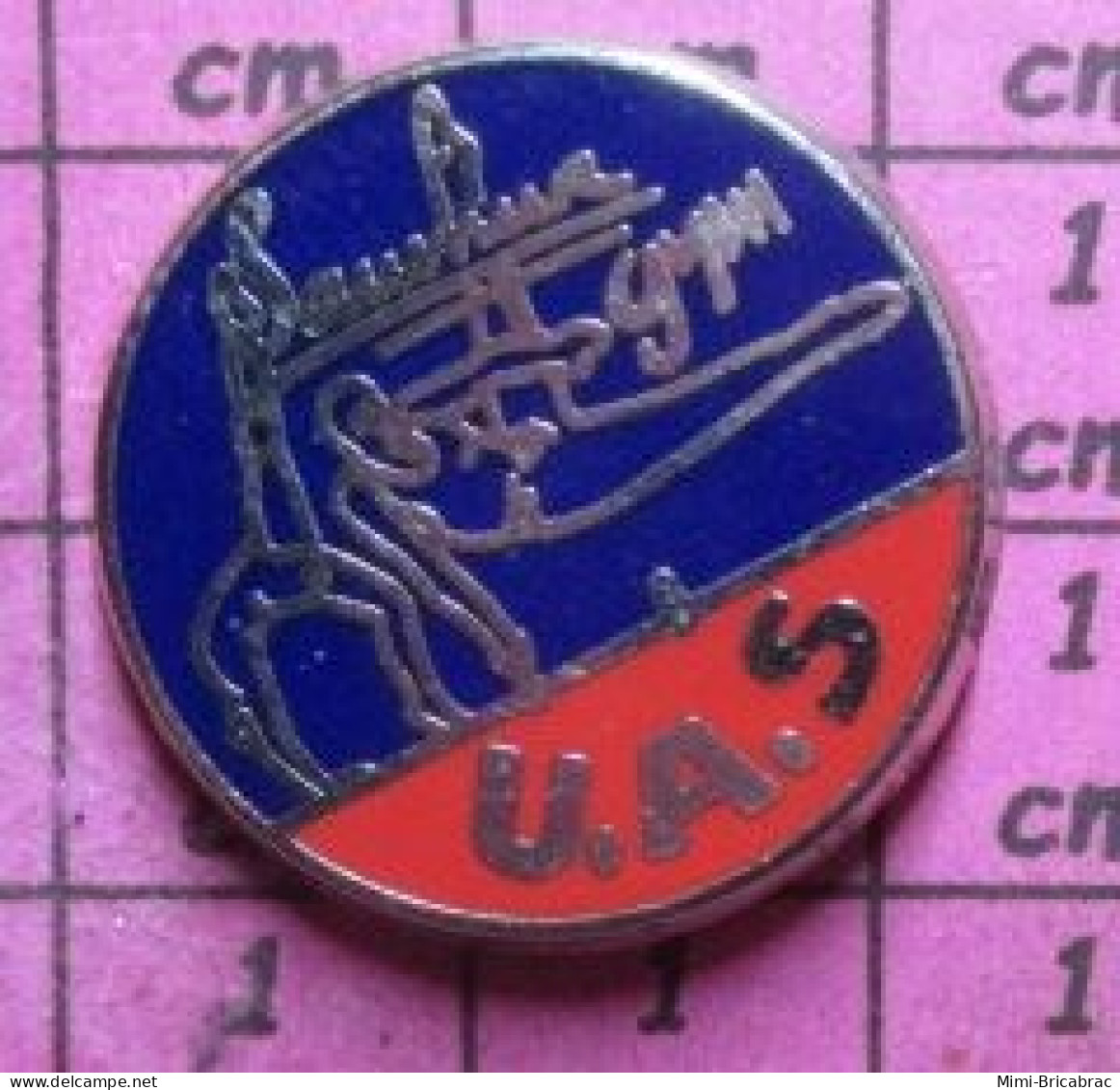 912A Pin's Pins / Beau Et Rare / SPORTS / UAS CLUB SAUMUR GYM Par PICHARD - Gymnastique