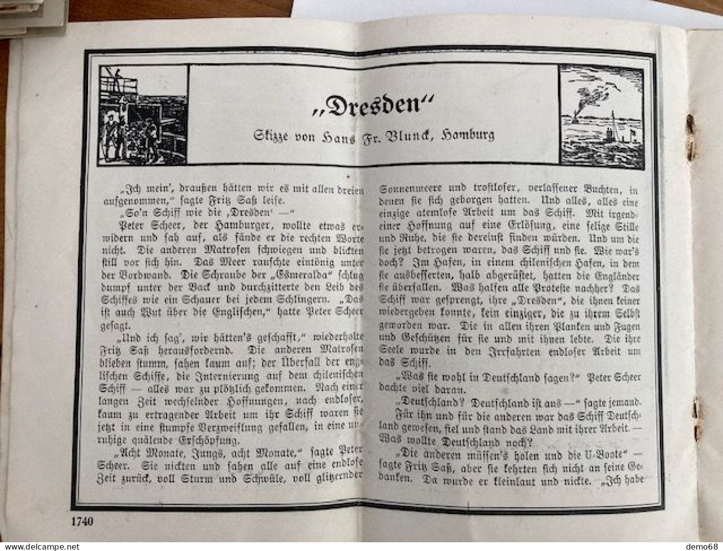 Journal Militaire Page 1729 à 1752 Militaria Allemagne Deutschland Guerre Krieg Tage Buch 17-23-oct1915 Copies Extrait - Allemand