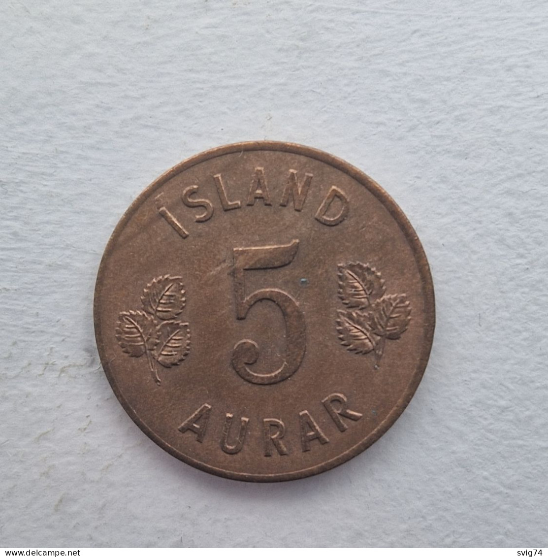 Iceland - 5 Aurar - 1946 - Islanda