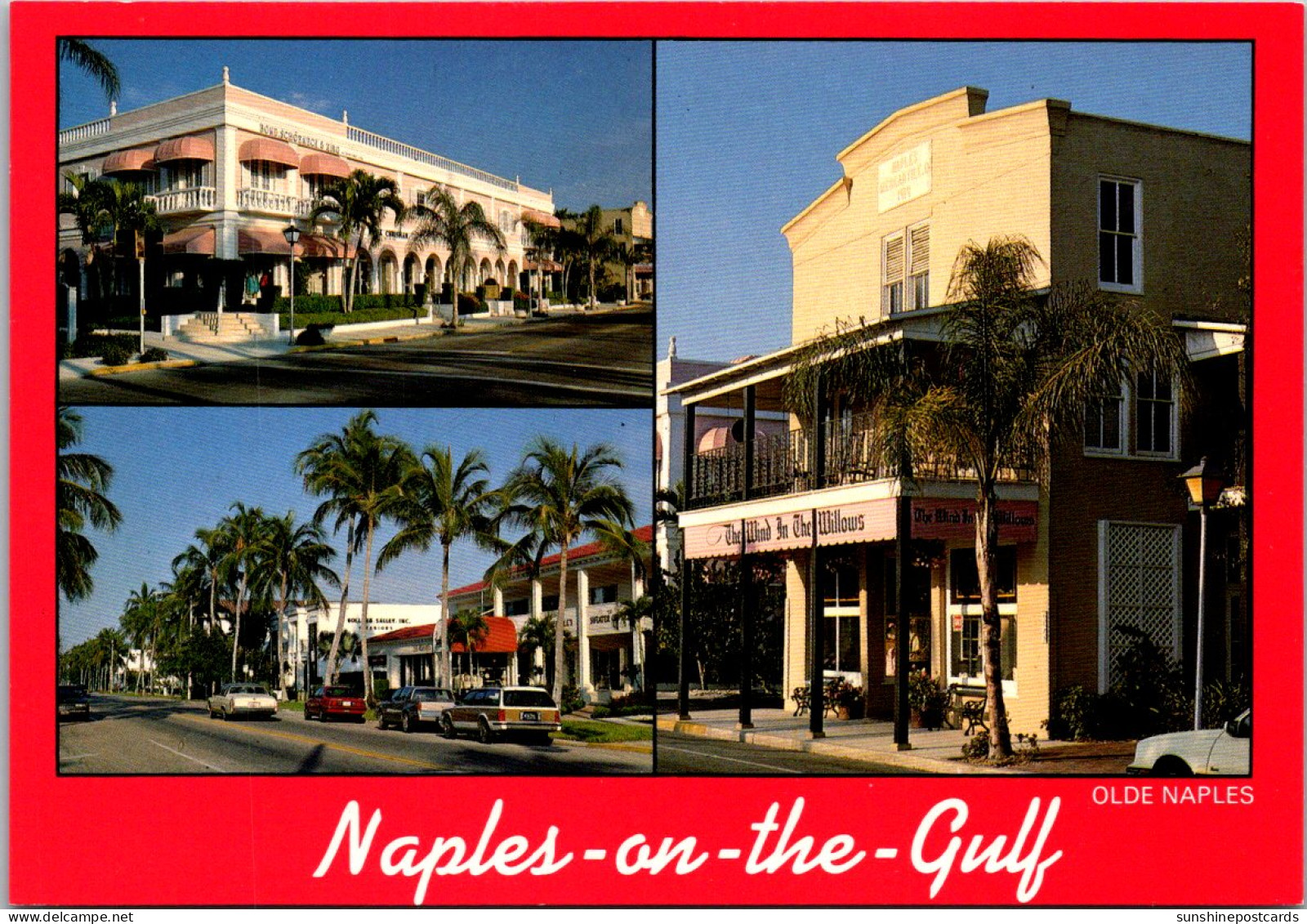 Florida Naples On The Gulf Multi View Third Street Shopping Area - Naples