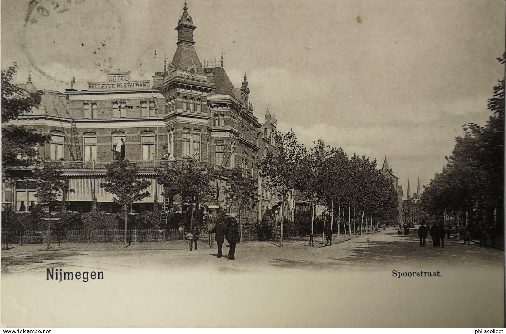 Nijmegen // Spoorstraat (Hotel Bellevue) Niet Standaard 190? Topkaart - Nijmegen