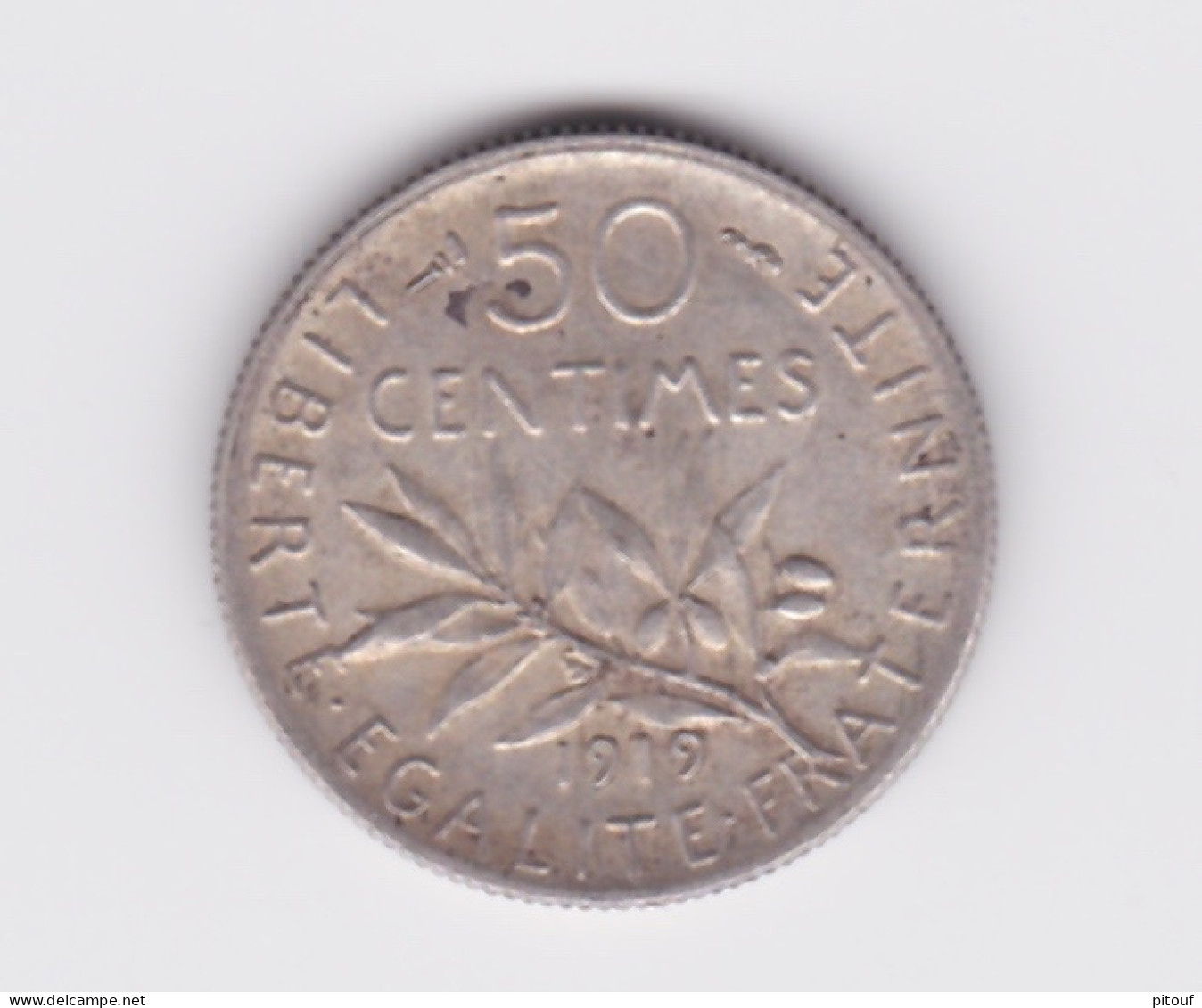 50 Centimes  Semeuse 1919   TTB à SUP - 50 Centimes