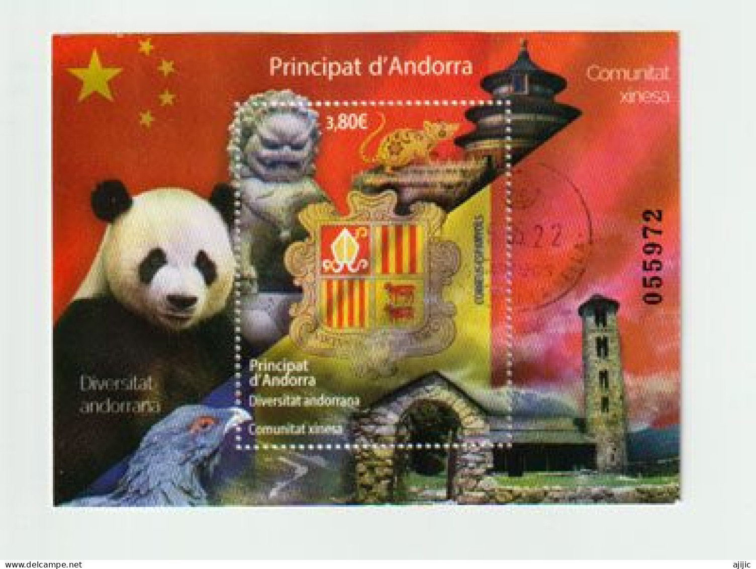 Diversity Andorran, Chinese Community, Cancelado 1ª Calidad (hojita) (cara Alta) - Usados