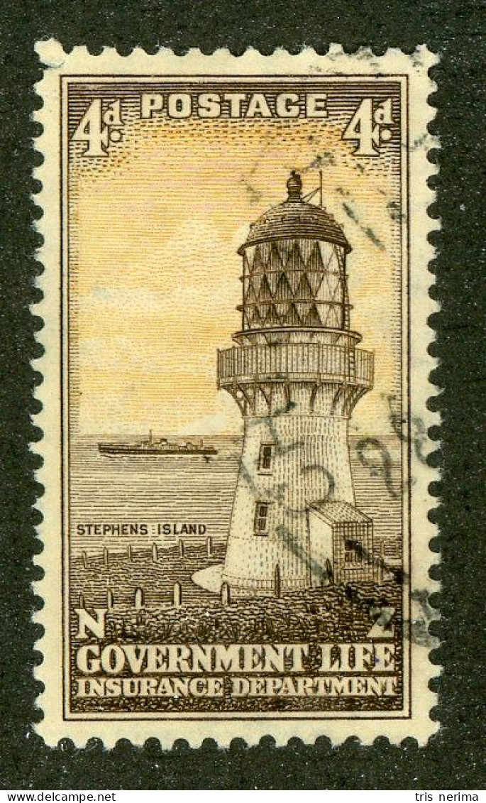 437 New Zealand 1947 Scott #OY34 Used (Lower Bids 20% Off) - Steuermarken/Dienstmarken