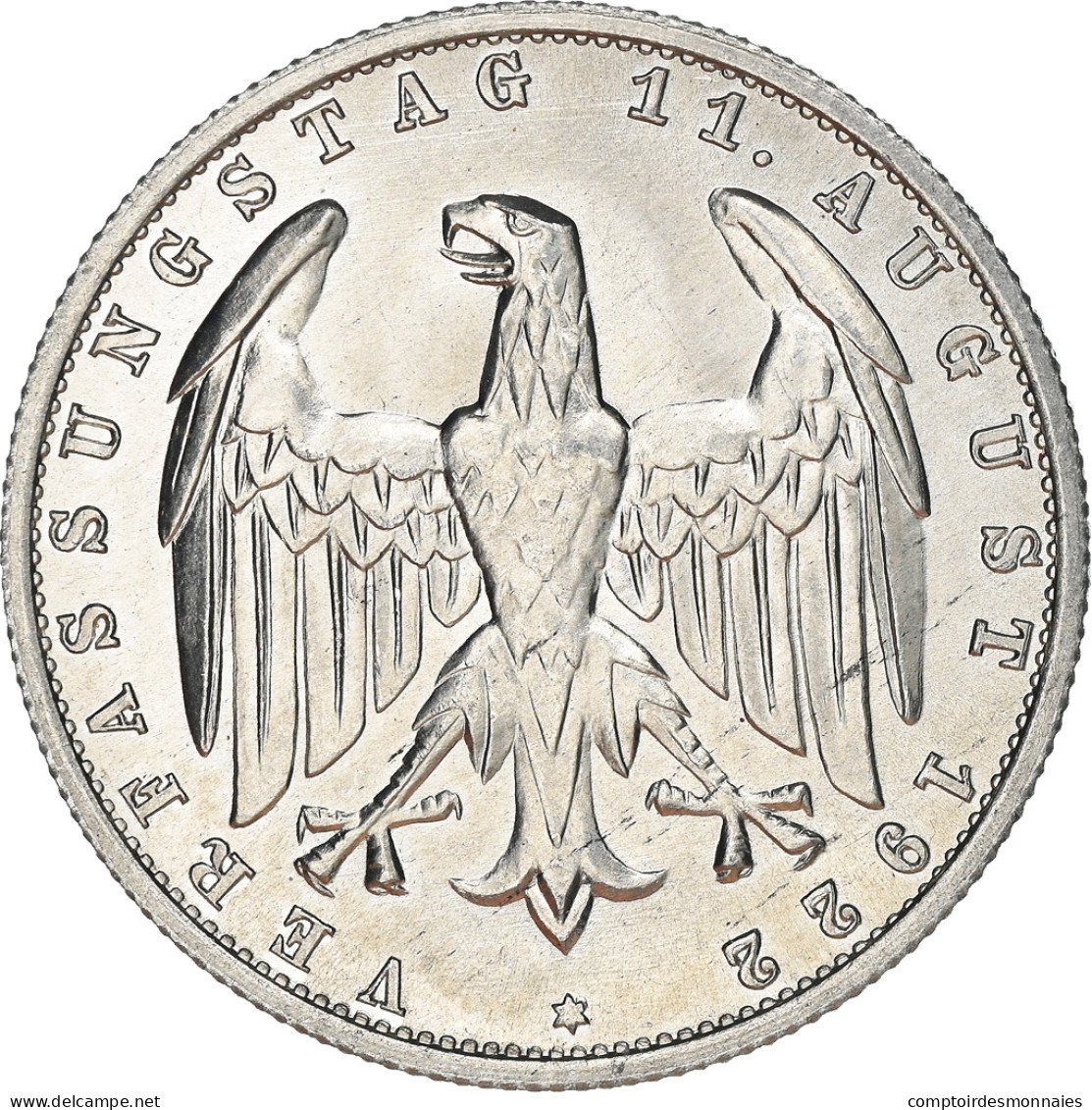 Monnaie, Allemagne, République De Weimar, 3 Mark, 1922, Berlin, SUP, Aluminium - 3 Mark & 3 Reichsmark