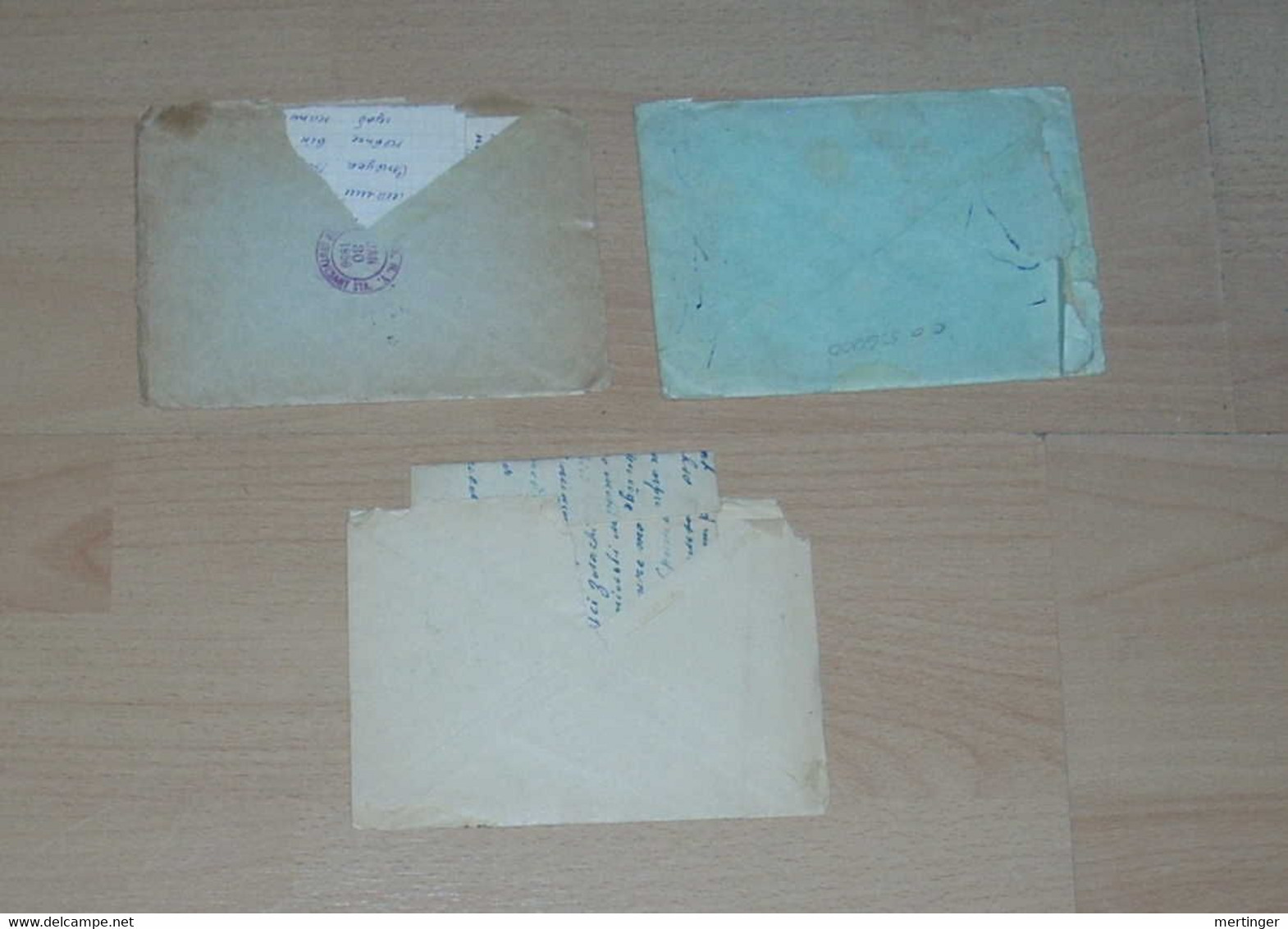 Russia USSR 1953 3 Covers To USA With Letters Inside - Covers & Documents