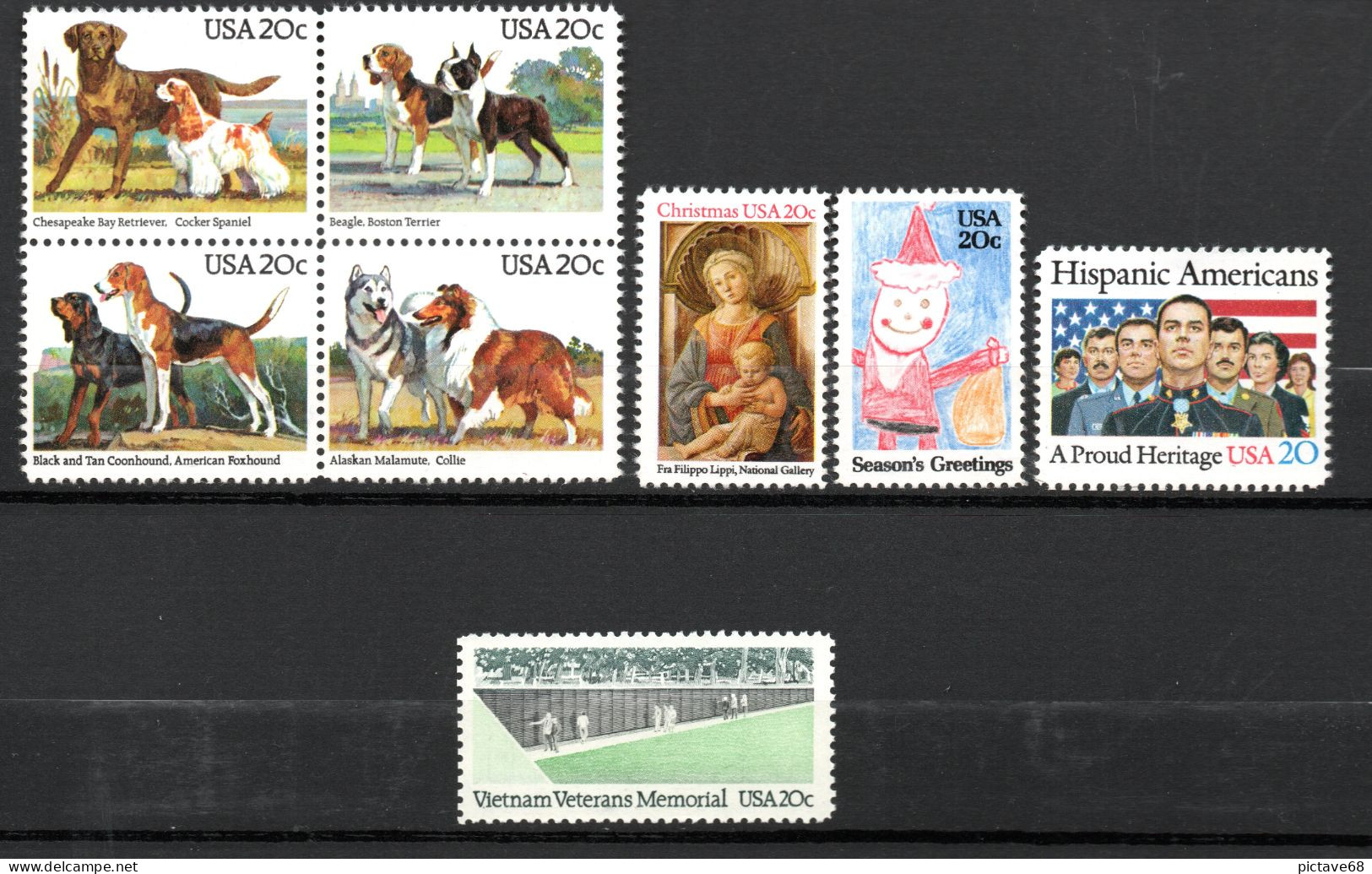 USA /  TIMBRES DE L'ANNEE 1984 NEUFS * * - Collections