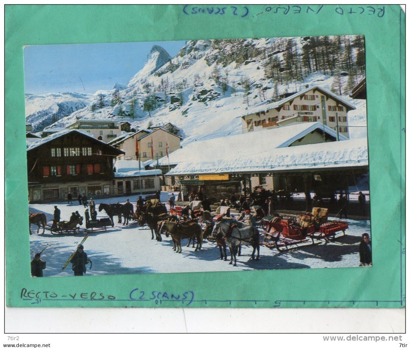 ZERMATT BAHNHOFPLATZ MIT MATTERHORN - Matt