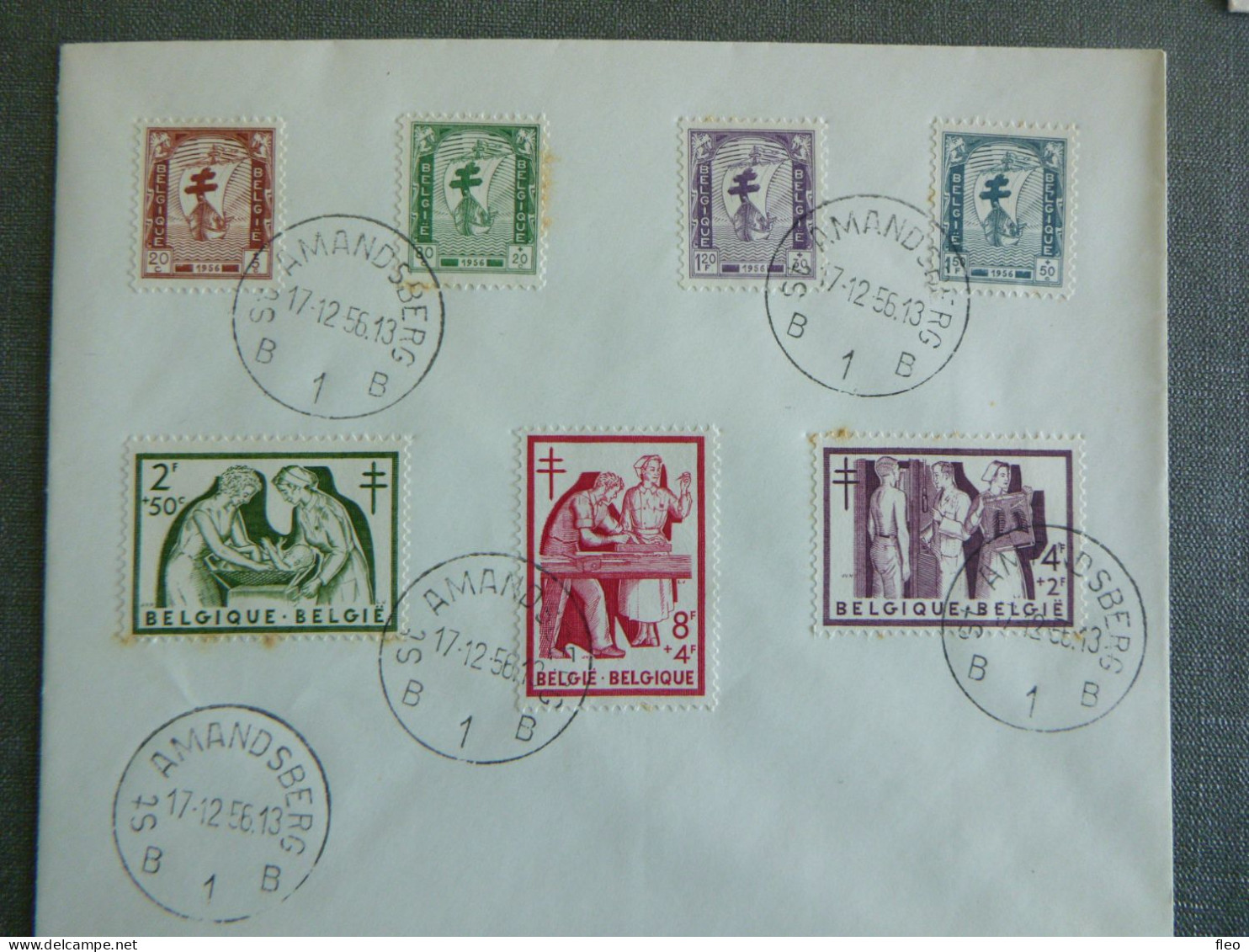 1956 987/989 & 990 & 994/995 & 996 & 997 & 998/1004 FDC's - 1951-1960