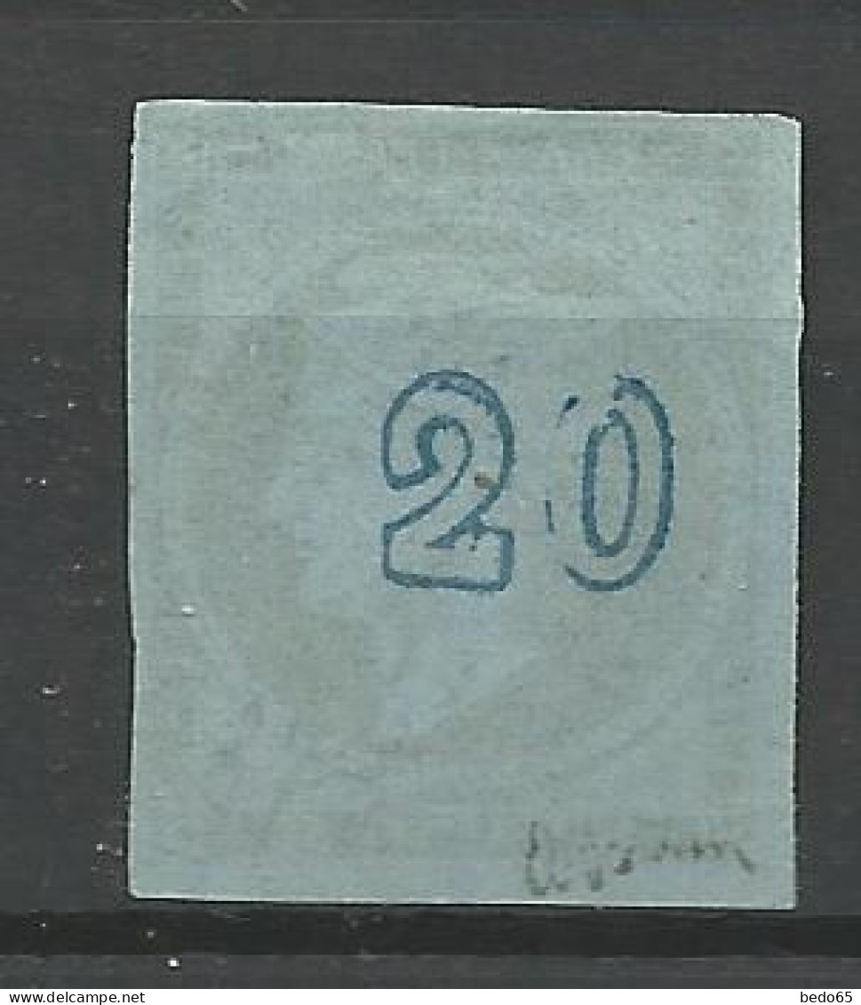 GRECE N° 37a Indigo Sur Bleu OBL  / Used / Signé BRUN - Gebraucht