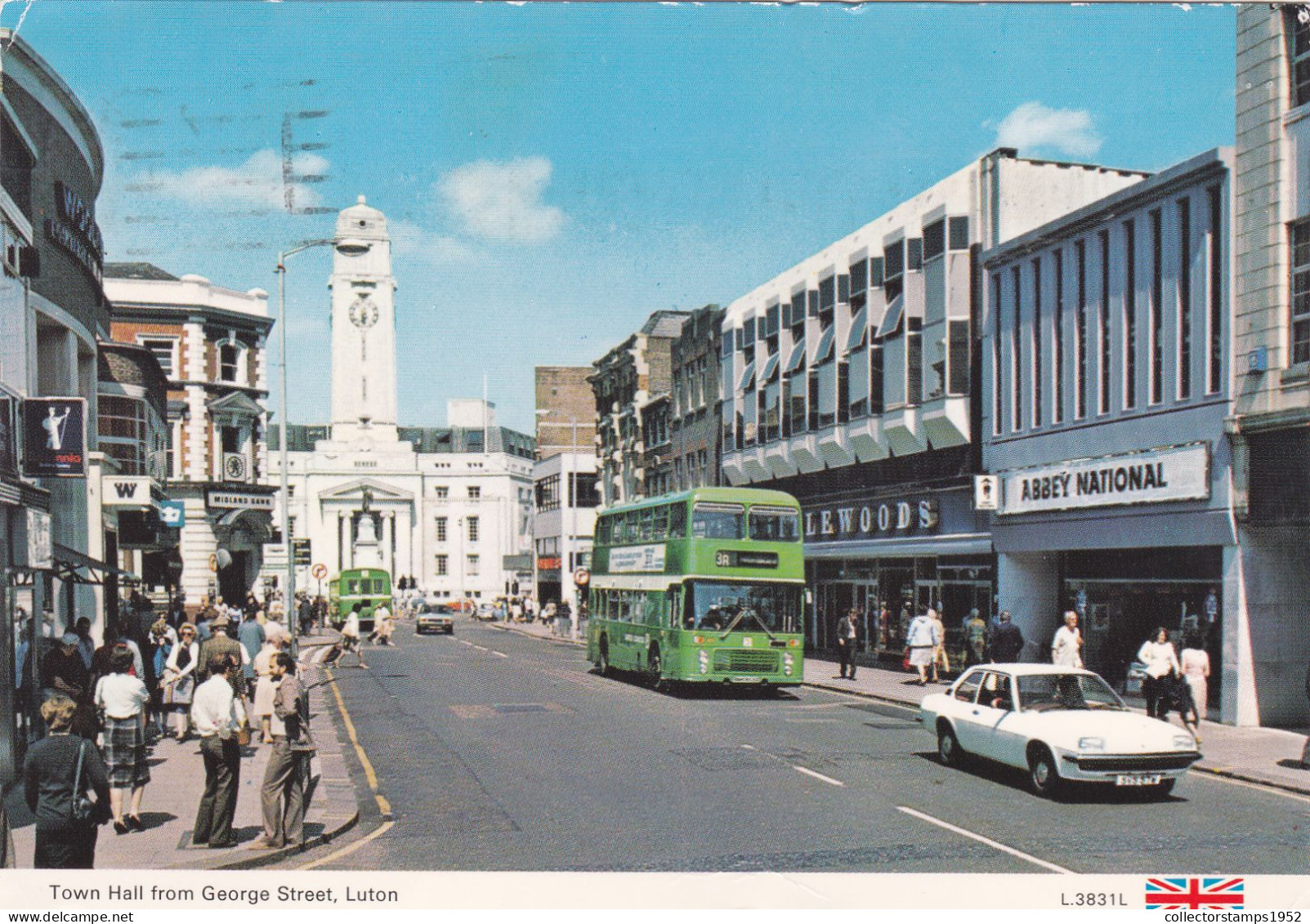 LUTON, TOWN HALL FROM GEORGE STREET, BUILDINGS, UNITED KINGDOM - Sonstige & Ohne Zuordnung