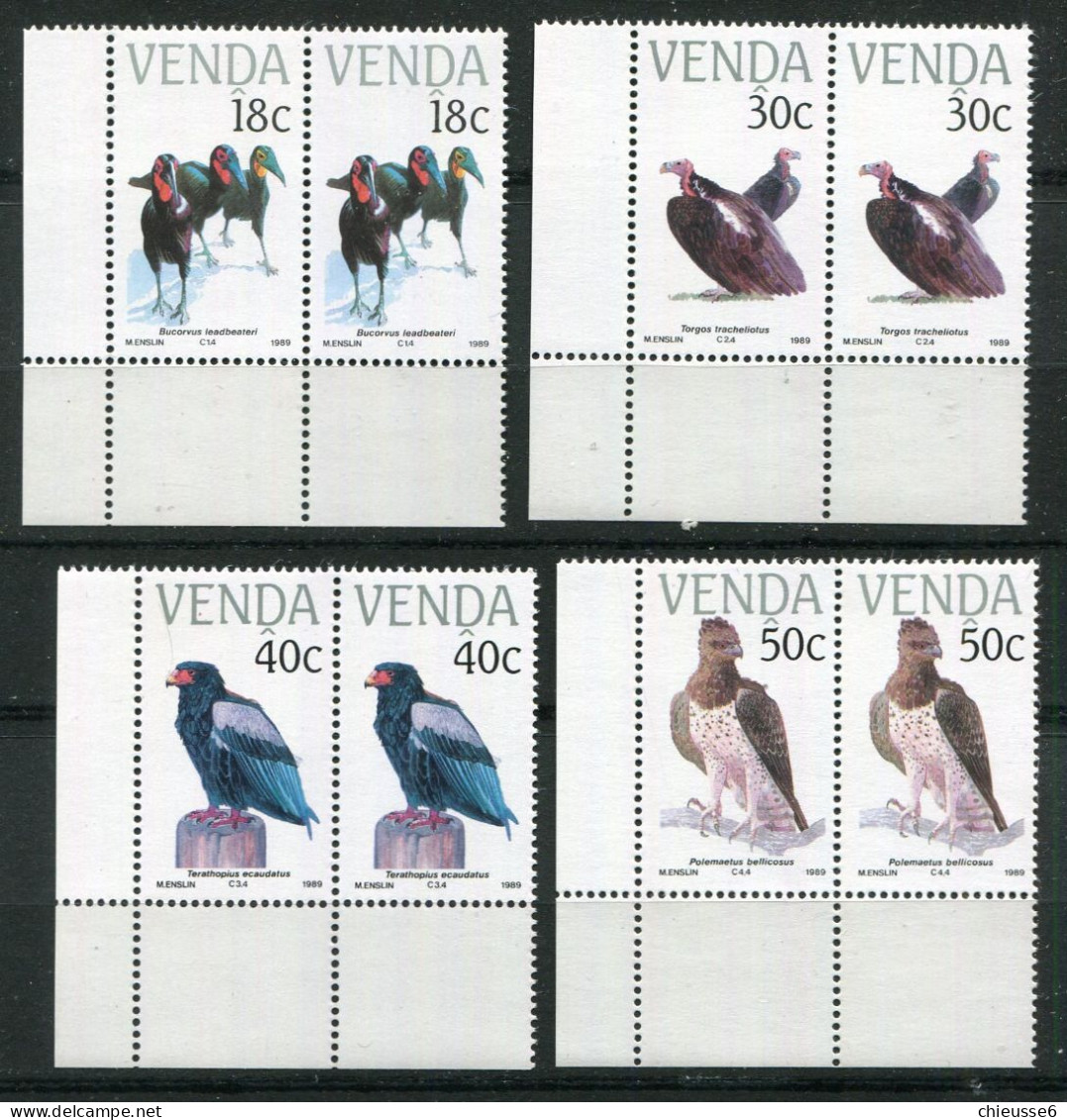 Venda ** N° 192 à 195 En Paire - Oiseaux - Venda