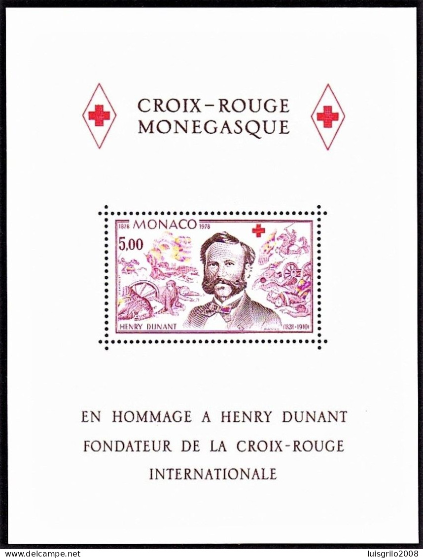 Croix Rouge Monegasque - Henri Dunant -|- Monaco, 1978 - Perforated . MNH - Henry Dunant