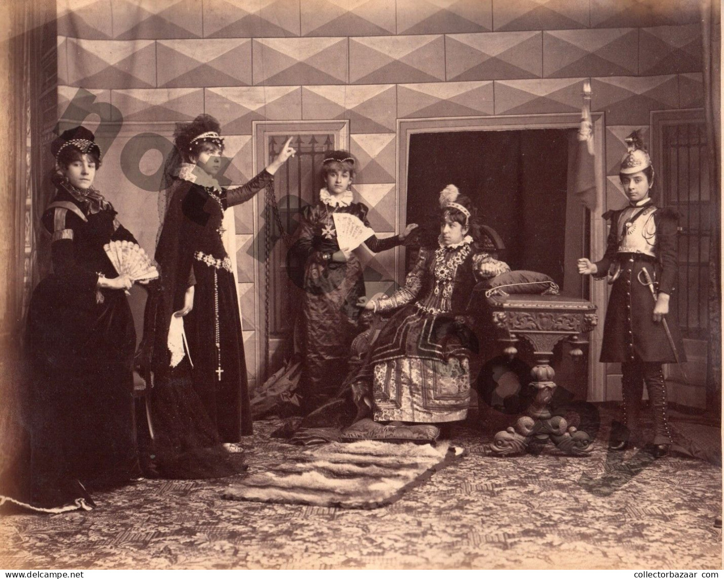 RR 1870 3 photos original Victorian youth Takes the Stage: Children's Theatrical Delights in Early 20th Century Uruguay