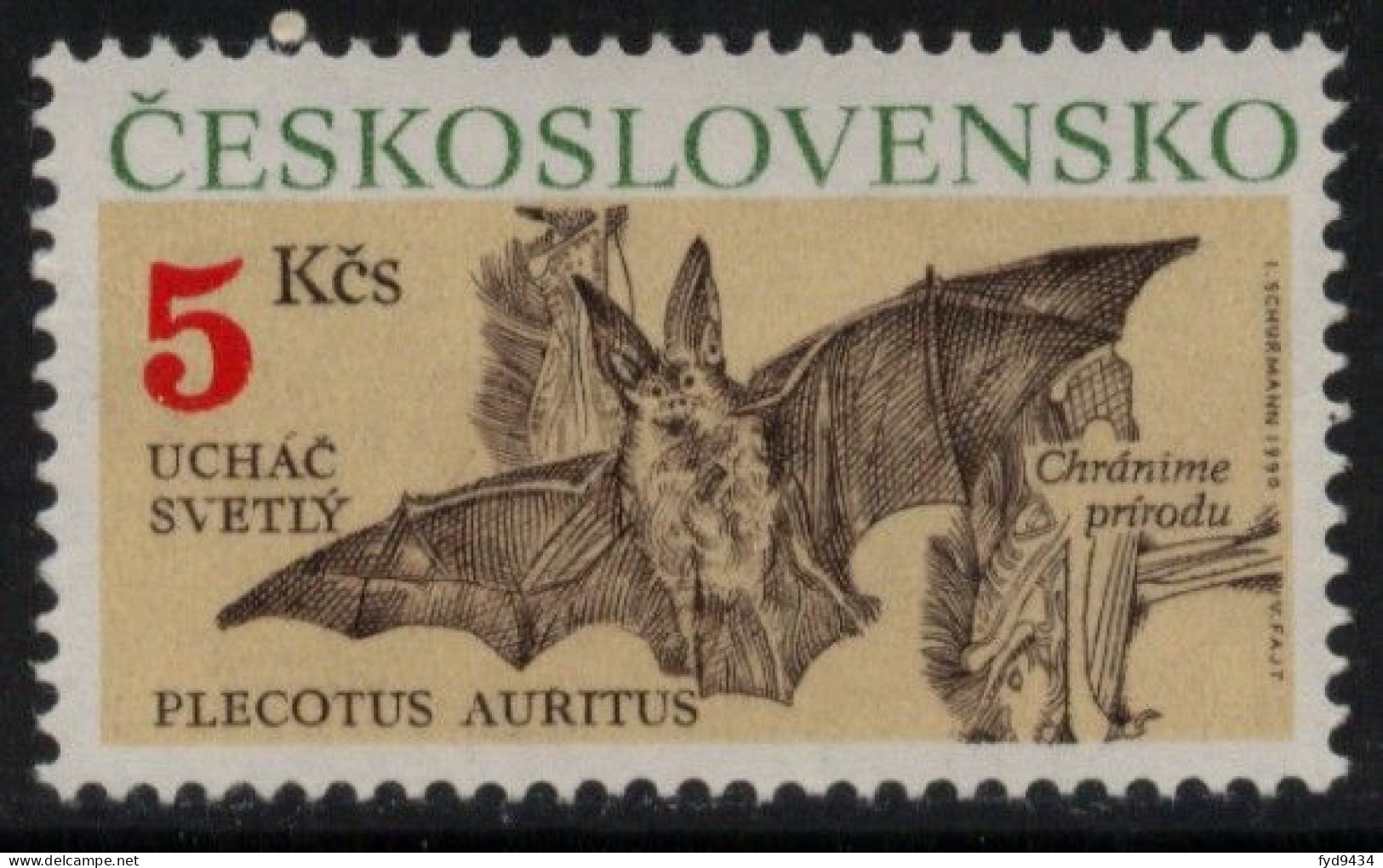 N° 2866 De Tchécoslovaquie - X X - ( E 1280 ) - Chauve-souris