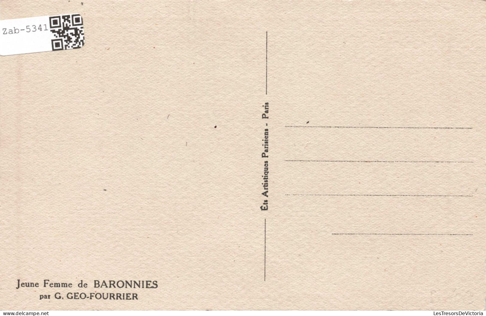 Illustrateur - Fourrier G. - Jeune Femme De Baronnies - Carte Postale Ancienne - Fourrier, G.
