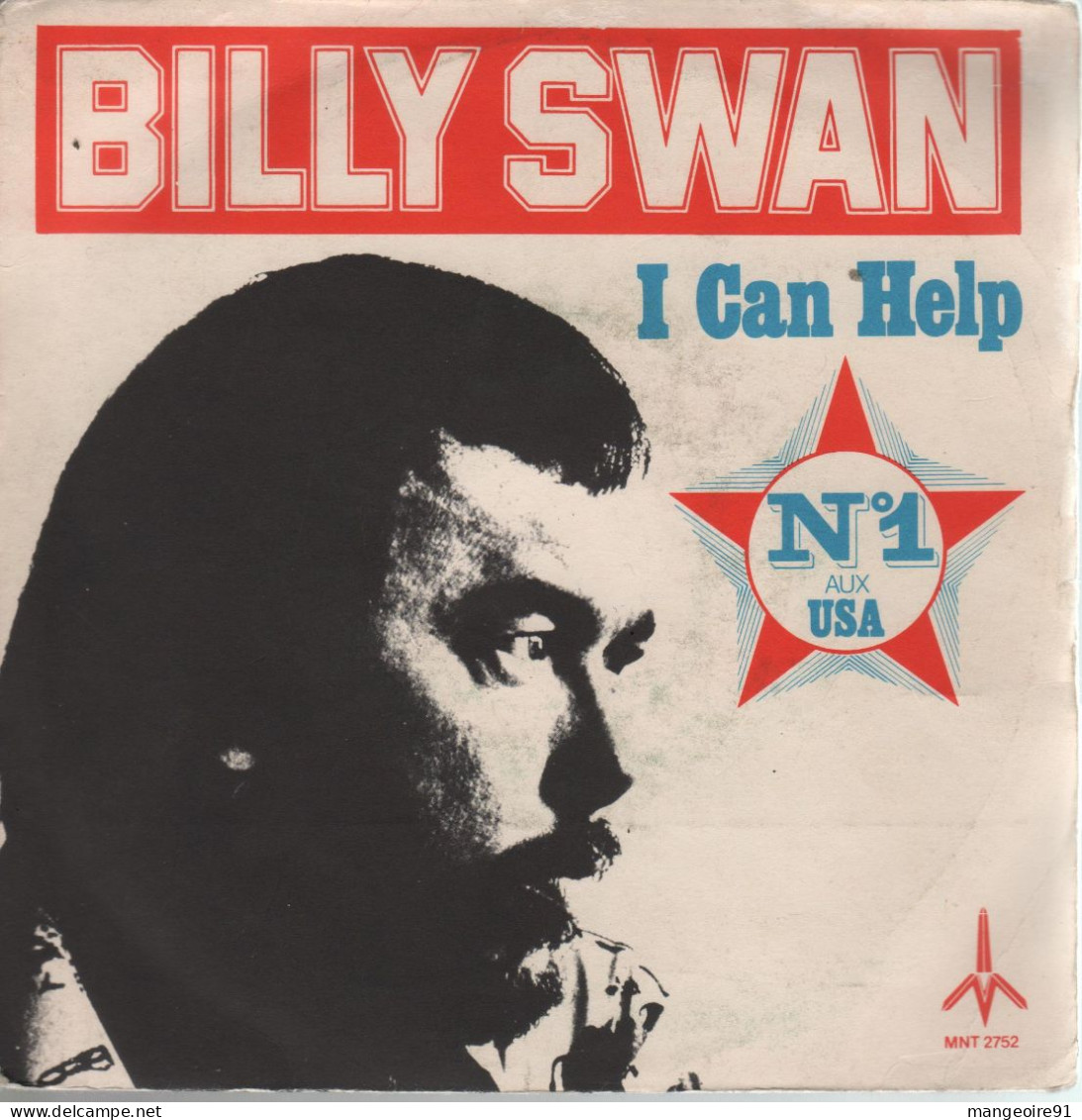Disque 45 Tours Billy Swan I Can Help N° 1 Aux USA 1974 - Country & Folk
