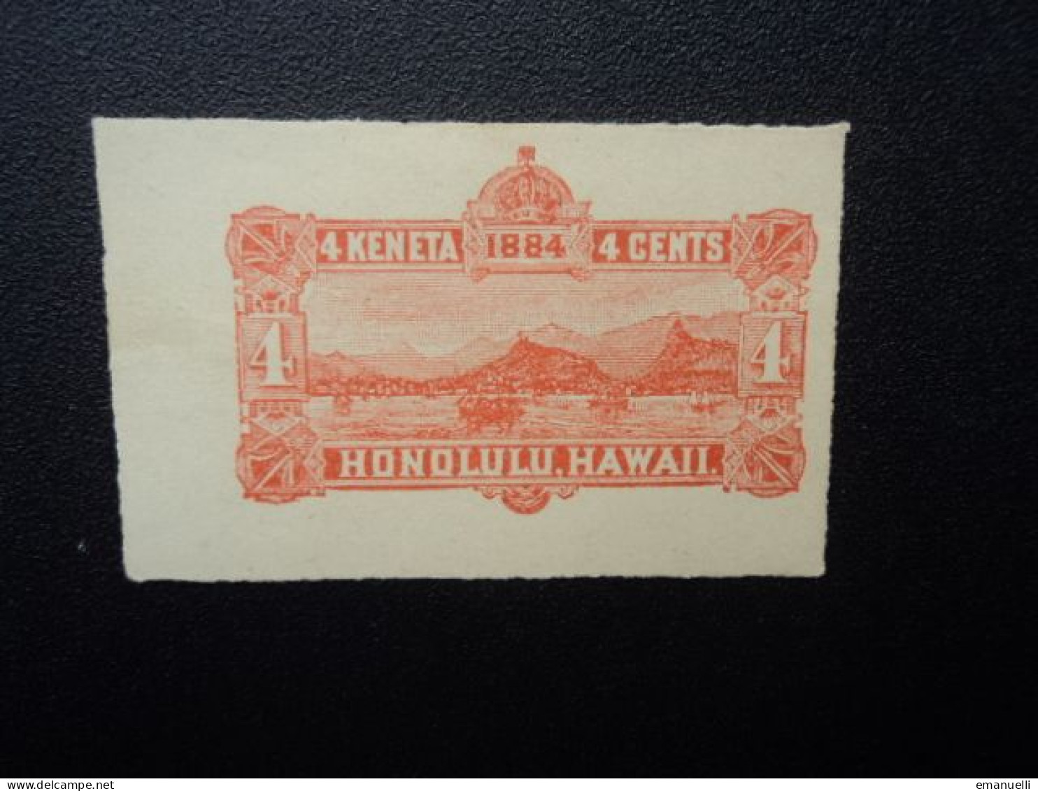 HAWAII * : Épreuve Uniface Du : 4 KENETA (ou) 4 CENTS 1884 Qualité SUP+ ** - Sonstige – Ozeanien